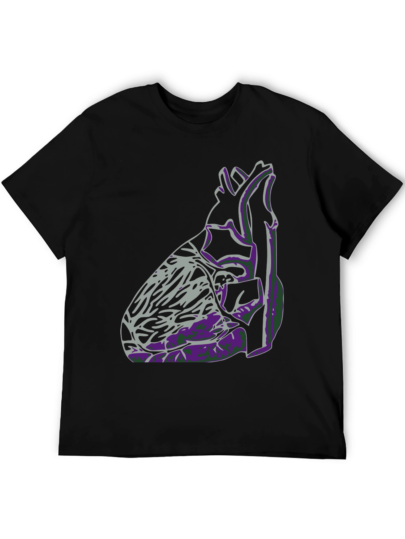Anatomical Heart Graphic Tee - Black