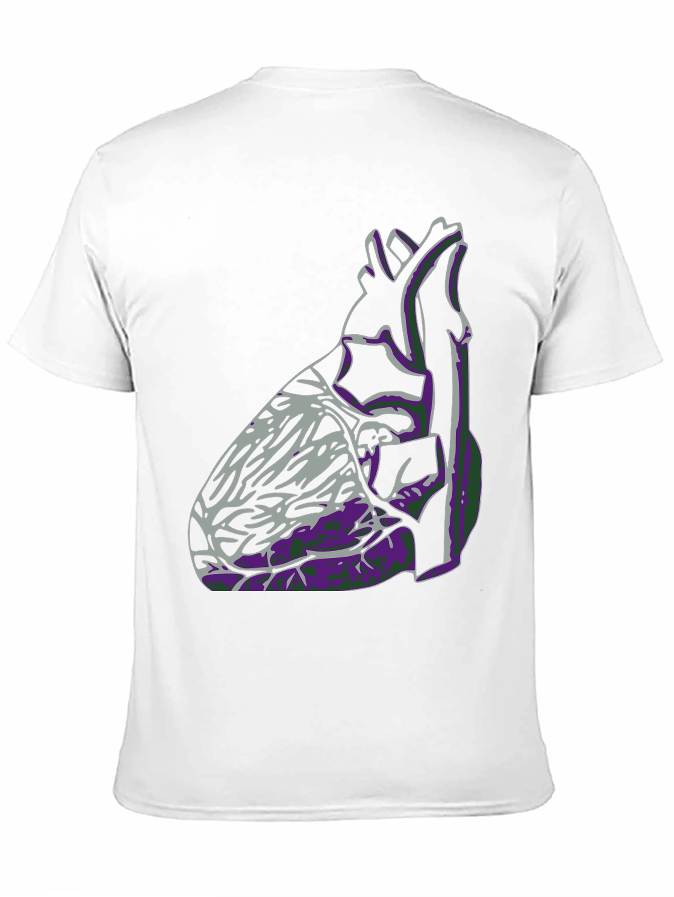 Anatomical Heart Graphic Tee - Black