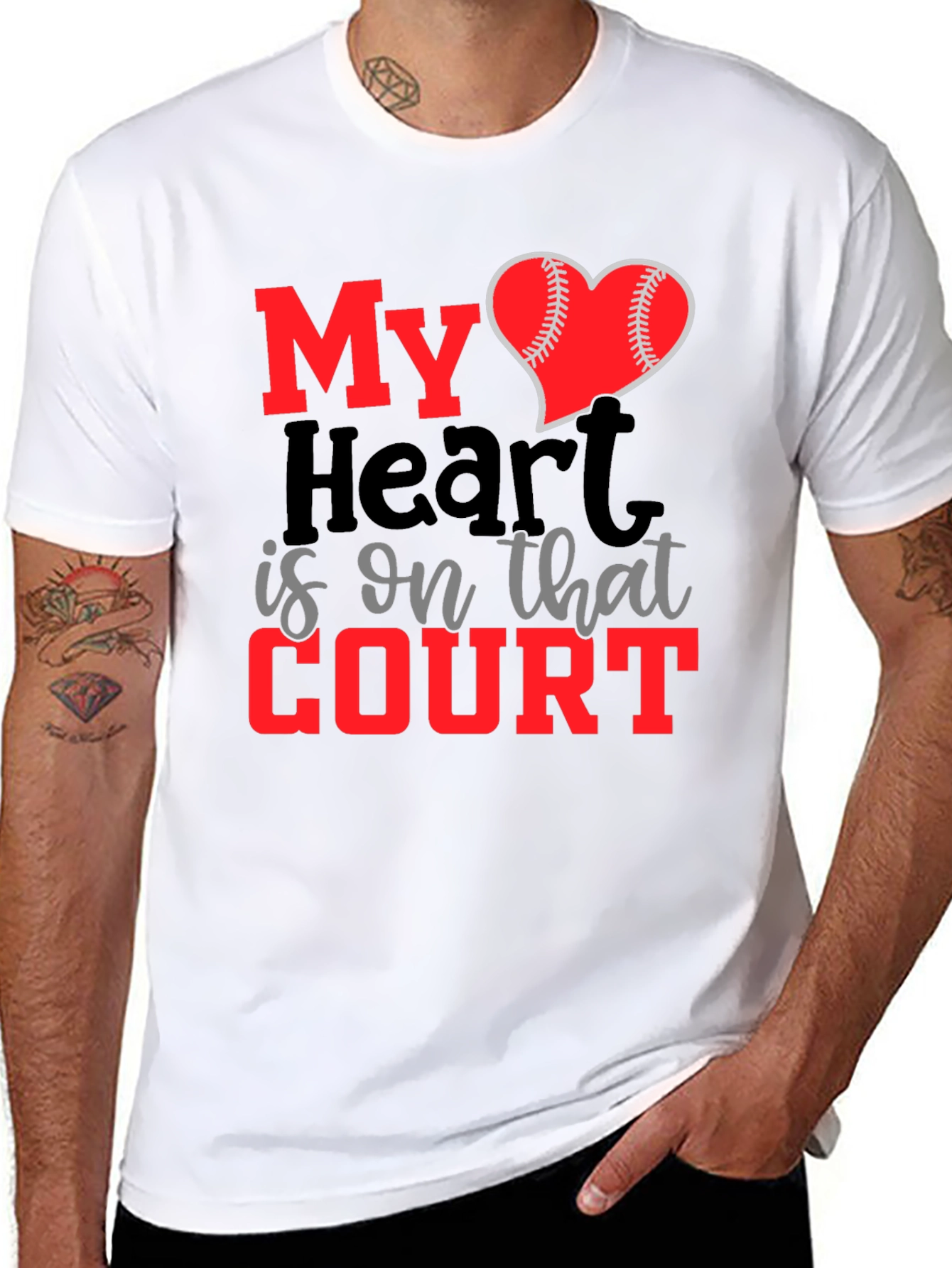 My Heart is on That Court T-Shirt