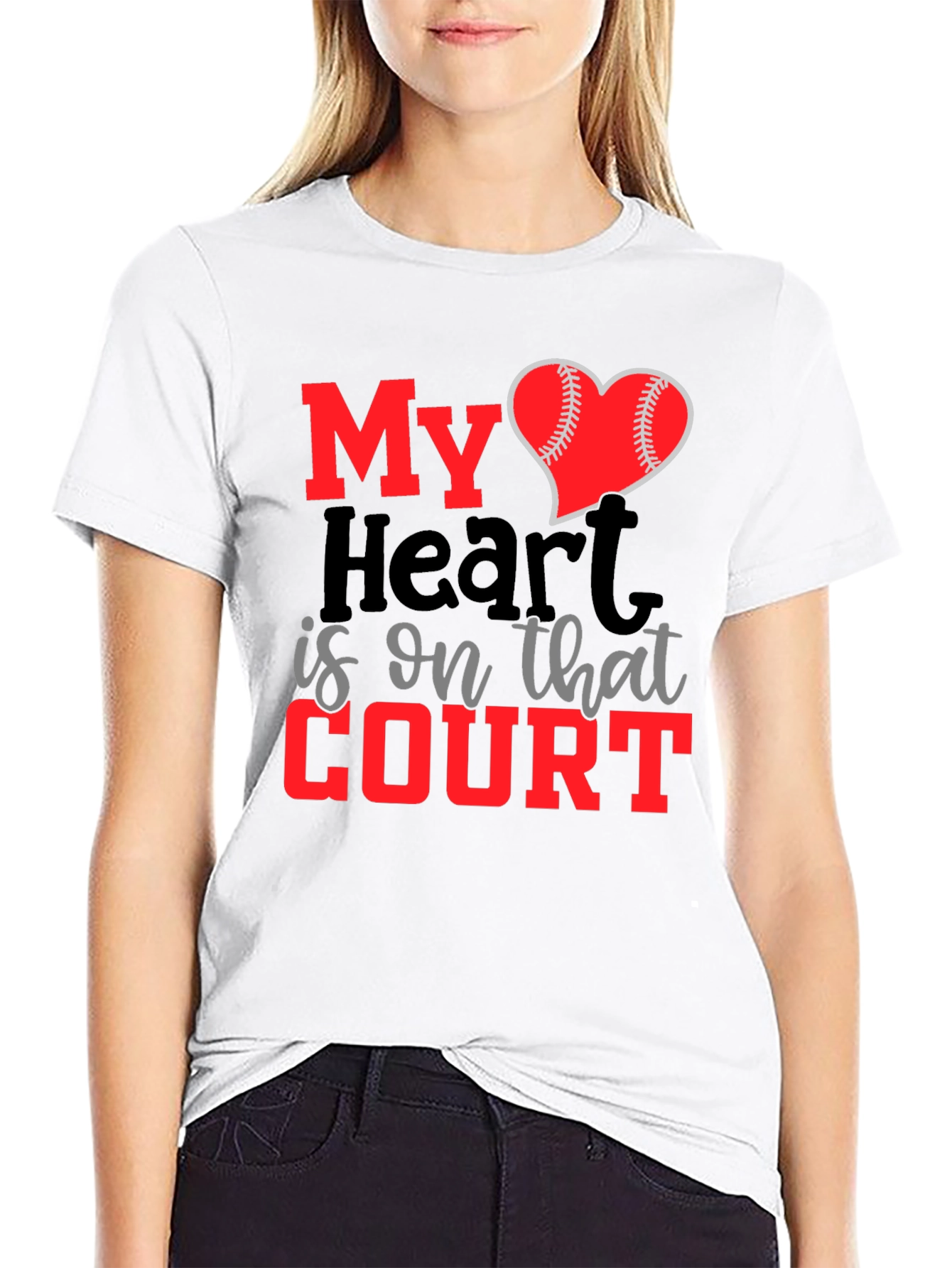 My Heart is on That Court T-Shirt