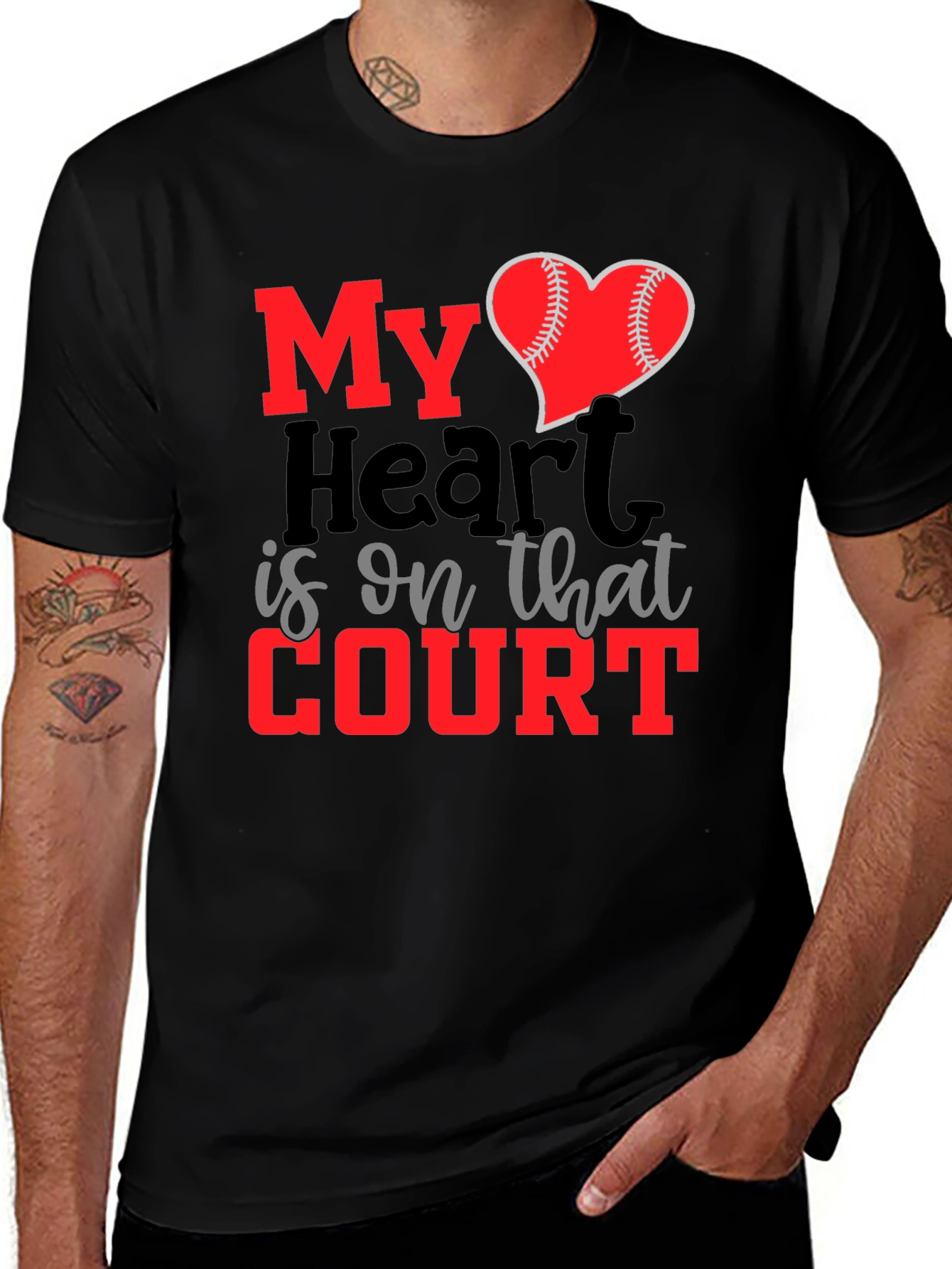 My Heart is on That Court T-Shirt
