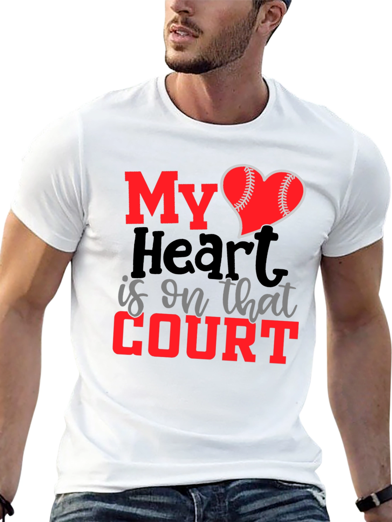 My Heart is on That Court T-Shirt