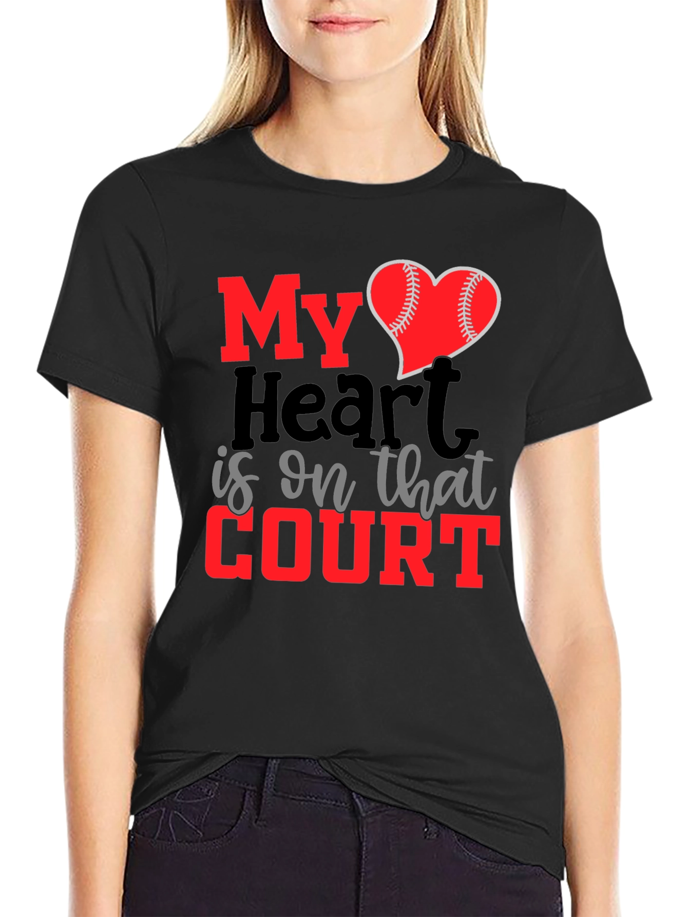 My Heart is on That Court T-Shirt