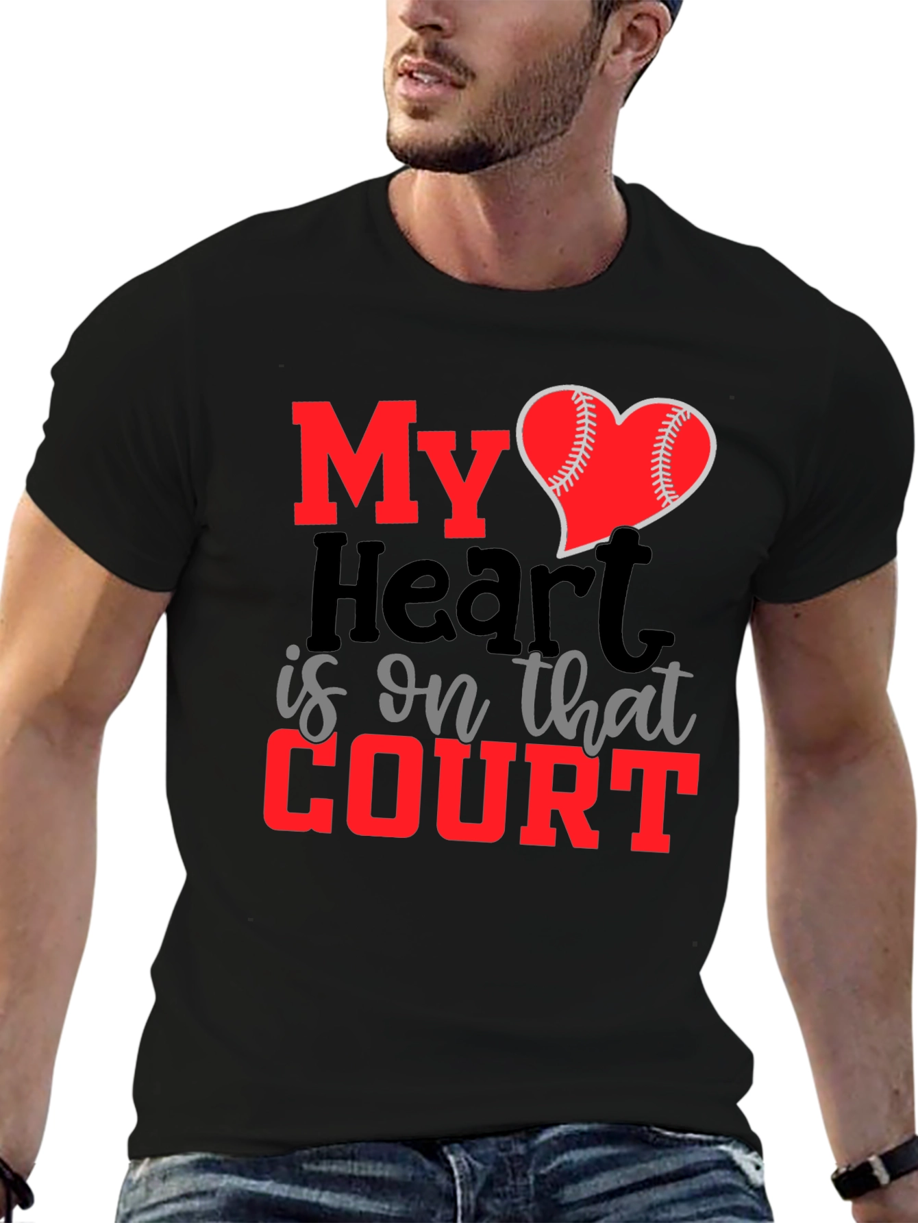 My Heart is on That Court T-Shirt