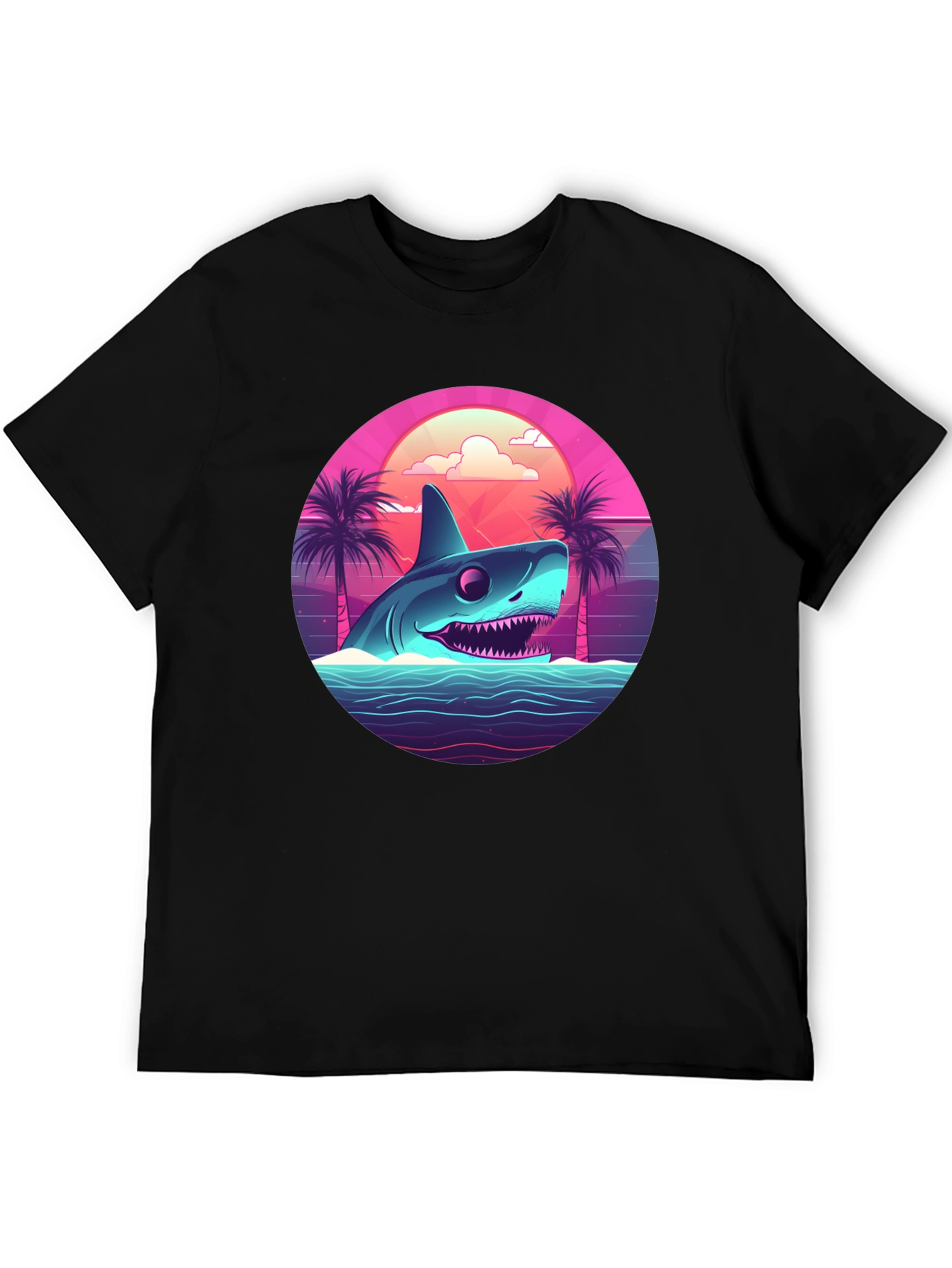 Retro Shark T-Shirt - 80s Style