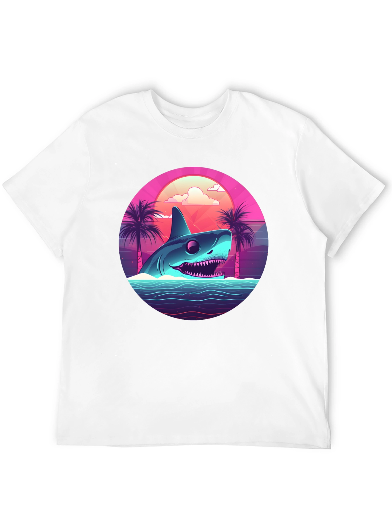 Retro Shark T-Shirt - 80s Style