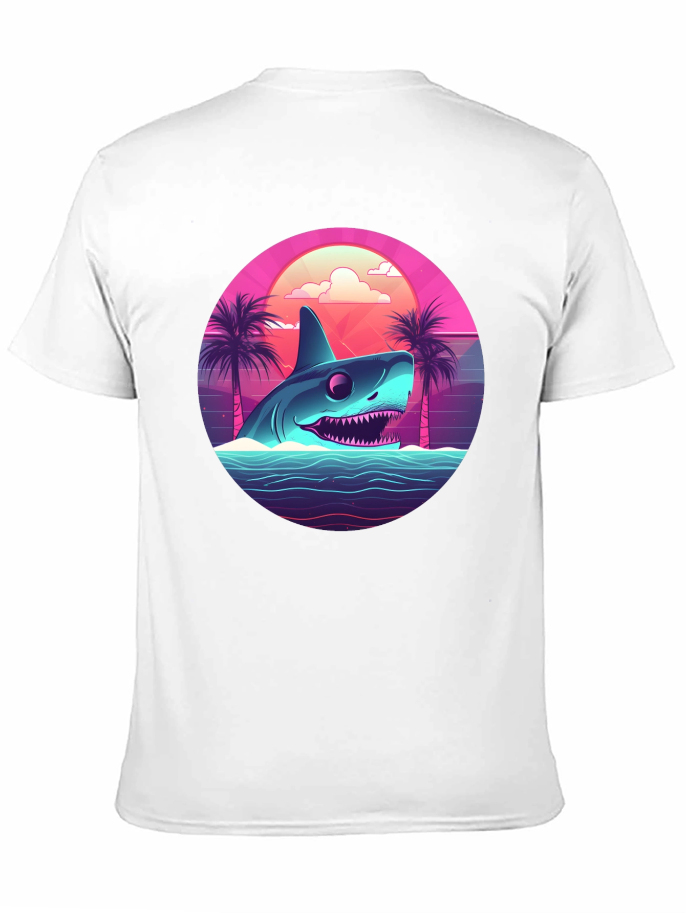 Retro Shark T-Shirt - 80s Style