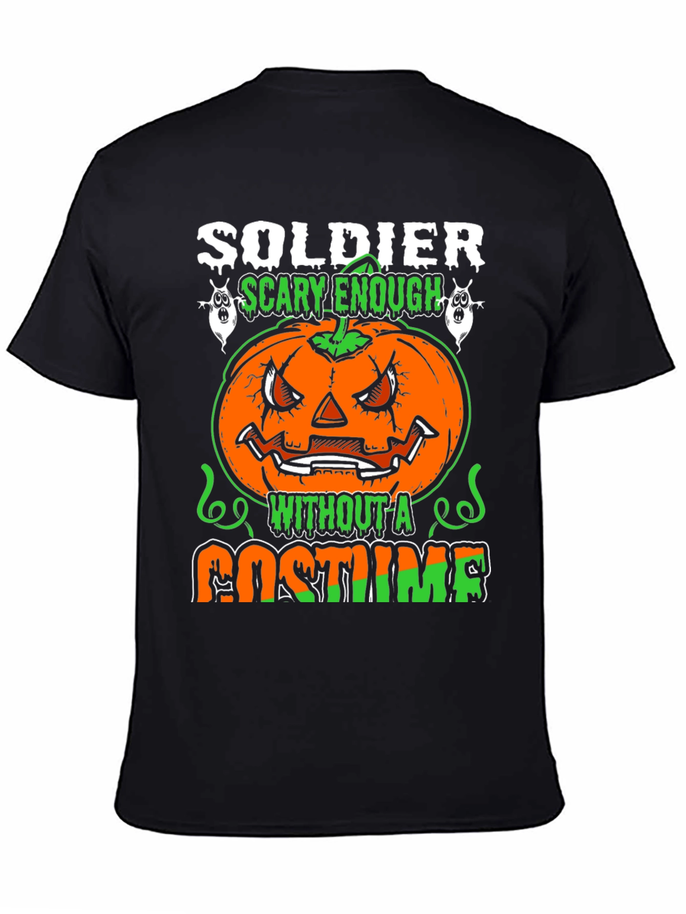 Soldier Scary Enough Halloween T-Shirt