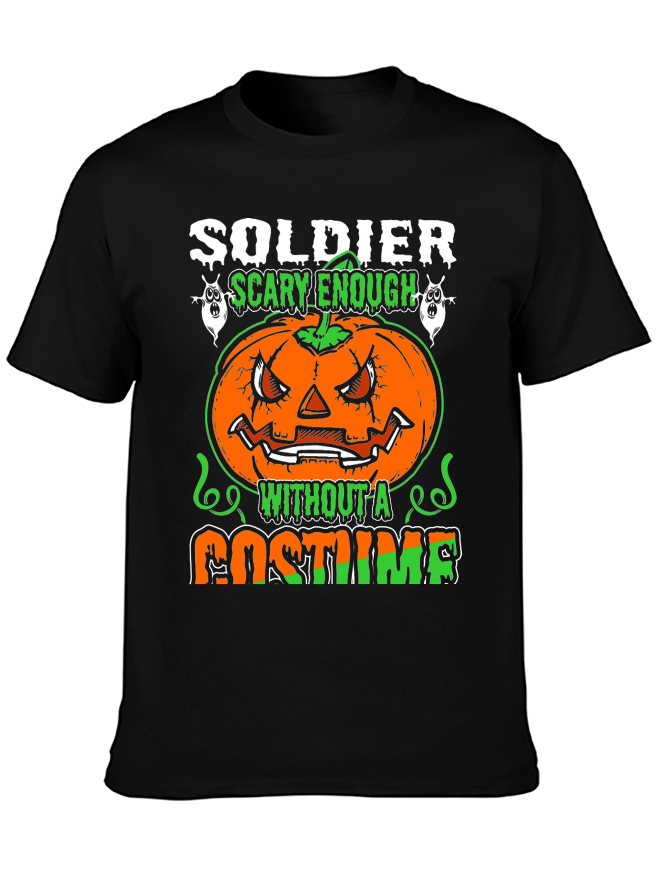 Soldier Scary Enough Halloween T-Shirt