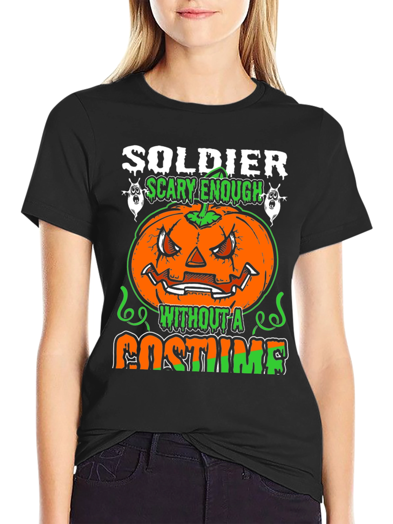 Soldier Scary Enough Halloween T-Shirt