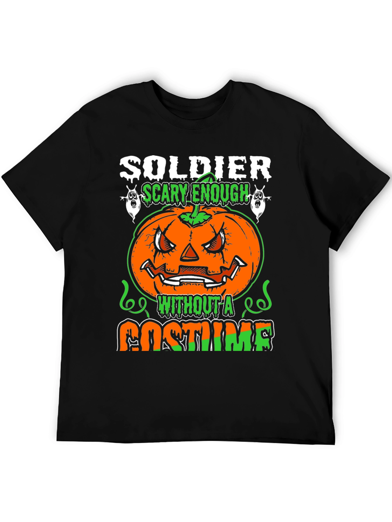 Soldier Scary Enough Halloween T-Shirt