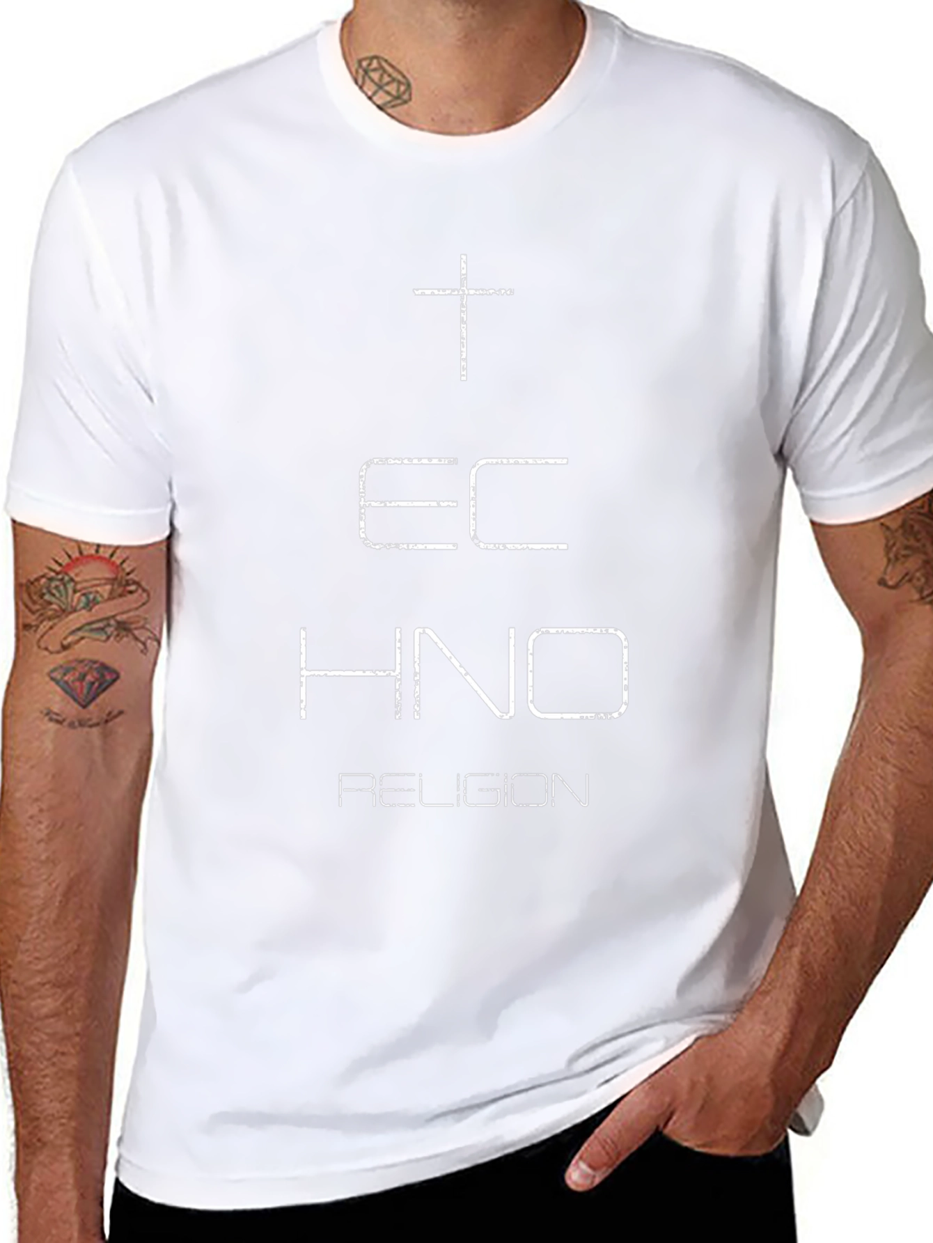 Techno Religion T-Shirt - Black