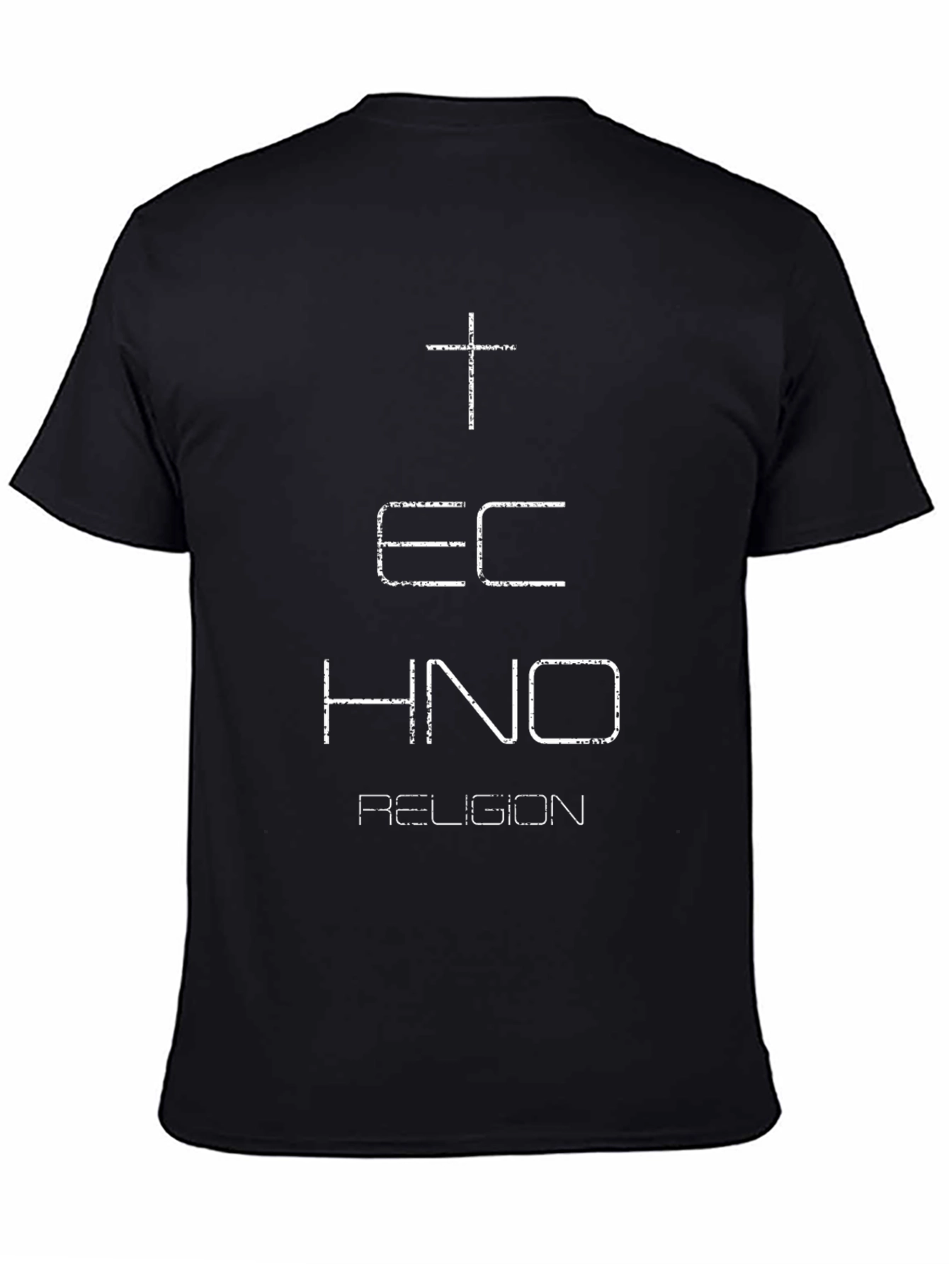 Techno Religion T-Shirt - Black