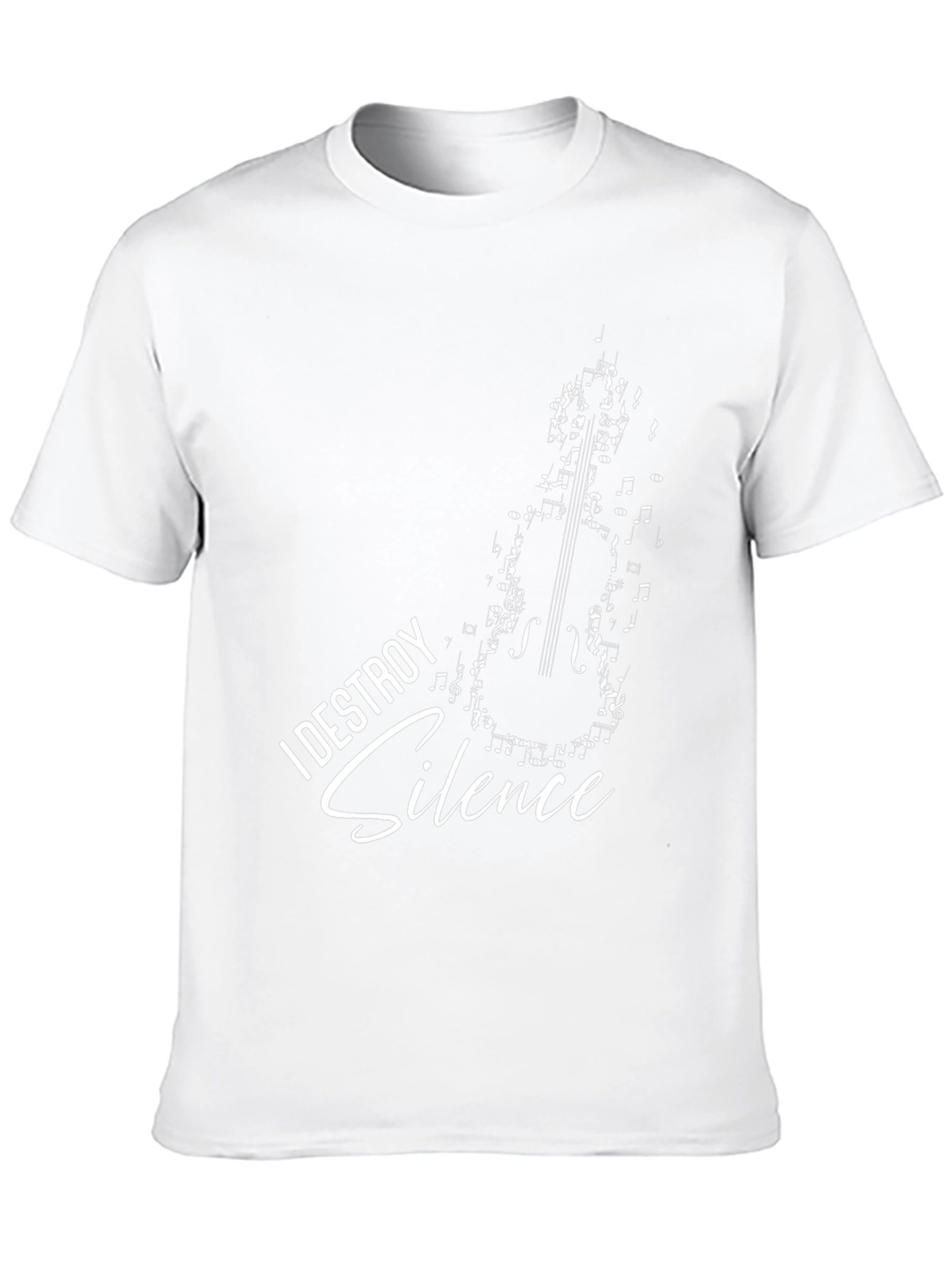 I Destroy Silence Musician T-Shirt Black