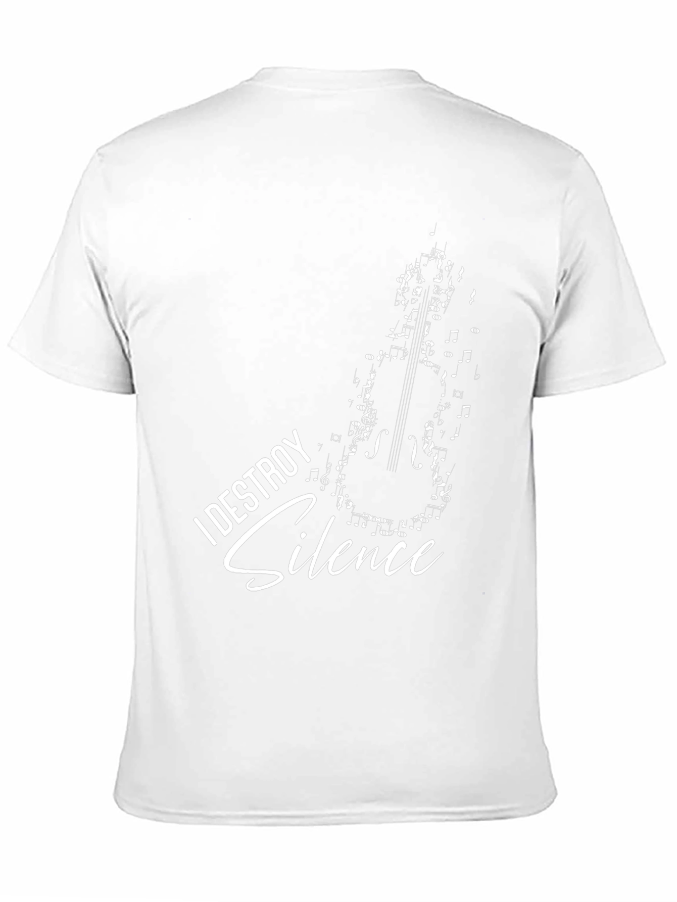 I Destroy Silence Musician T-Shirt Black