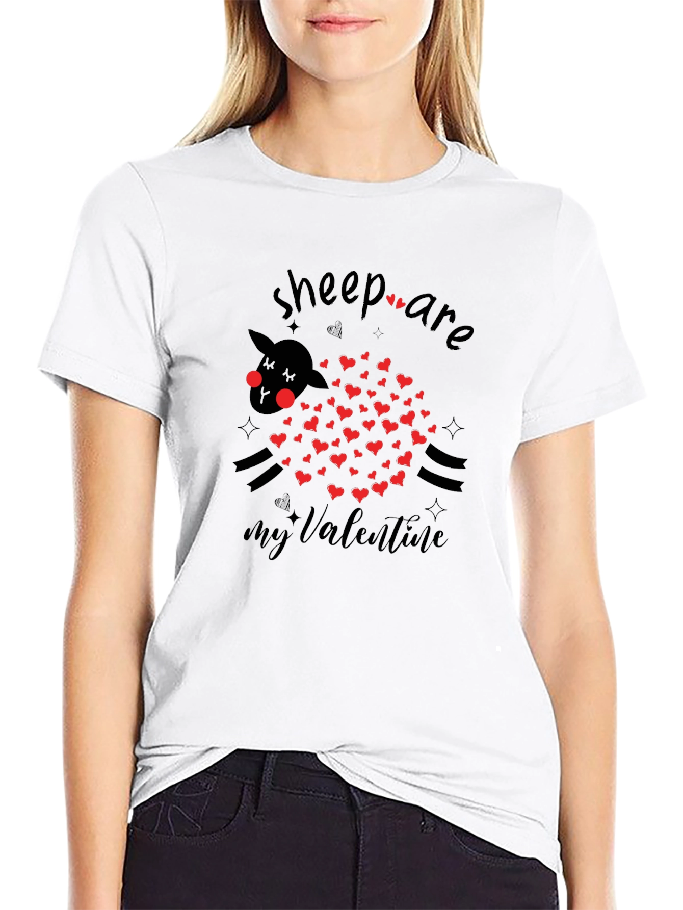 Sheep Are My Valentine Graphic Tee