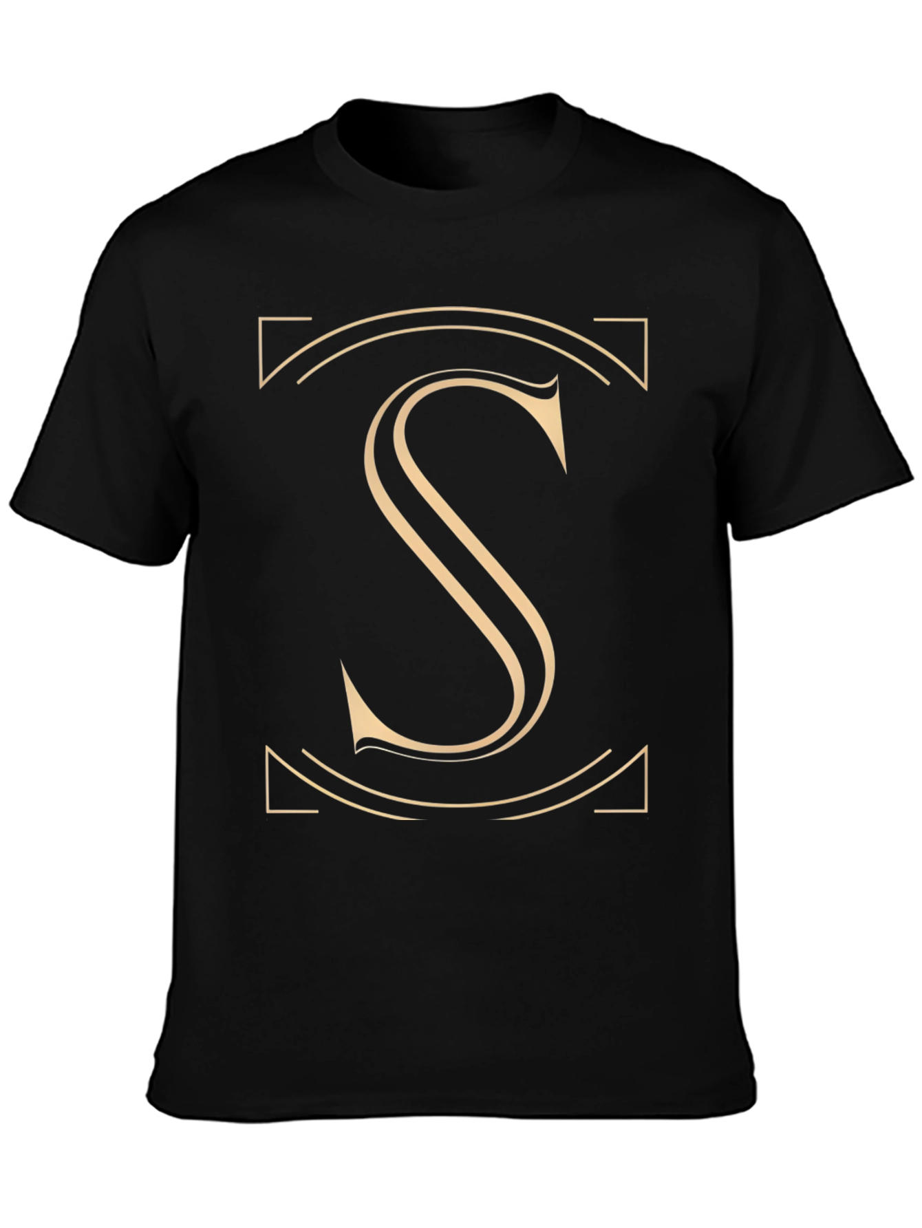 Elegant Initial S Graphic T-Shirt - Stylish Design