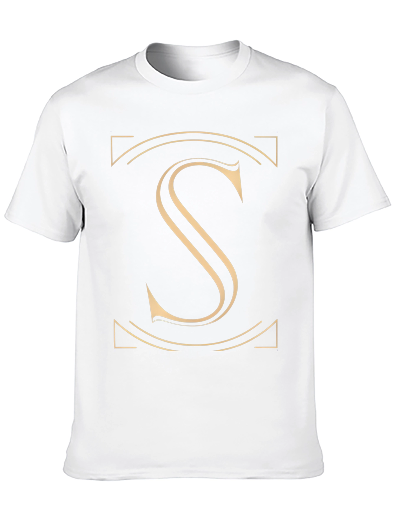 Elegant Initial S Graphic T-Shirt - Stylish Design