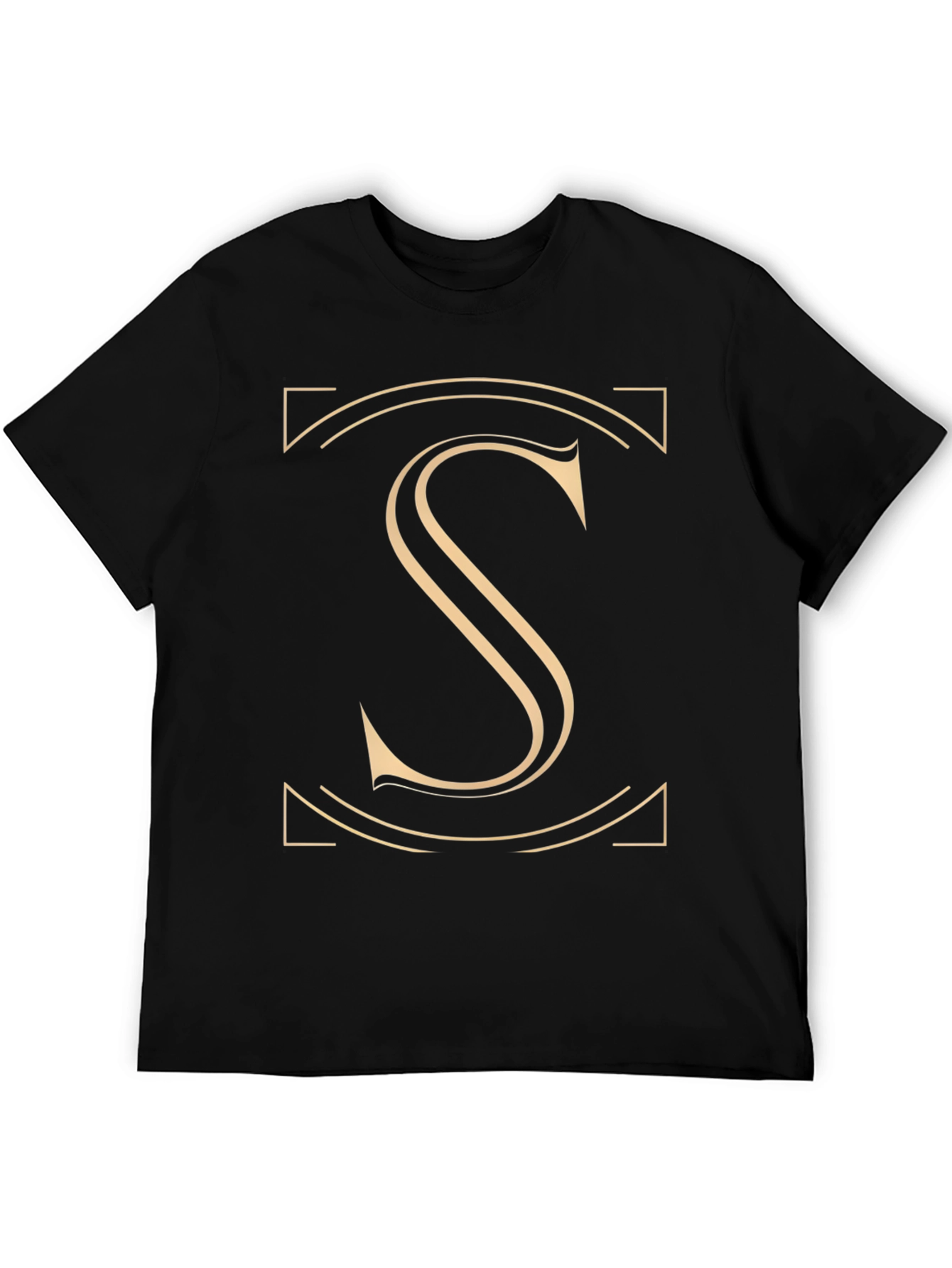 Elegant Initial S Graphic T-Shirt - Stylish Design
