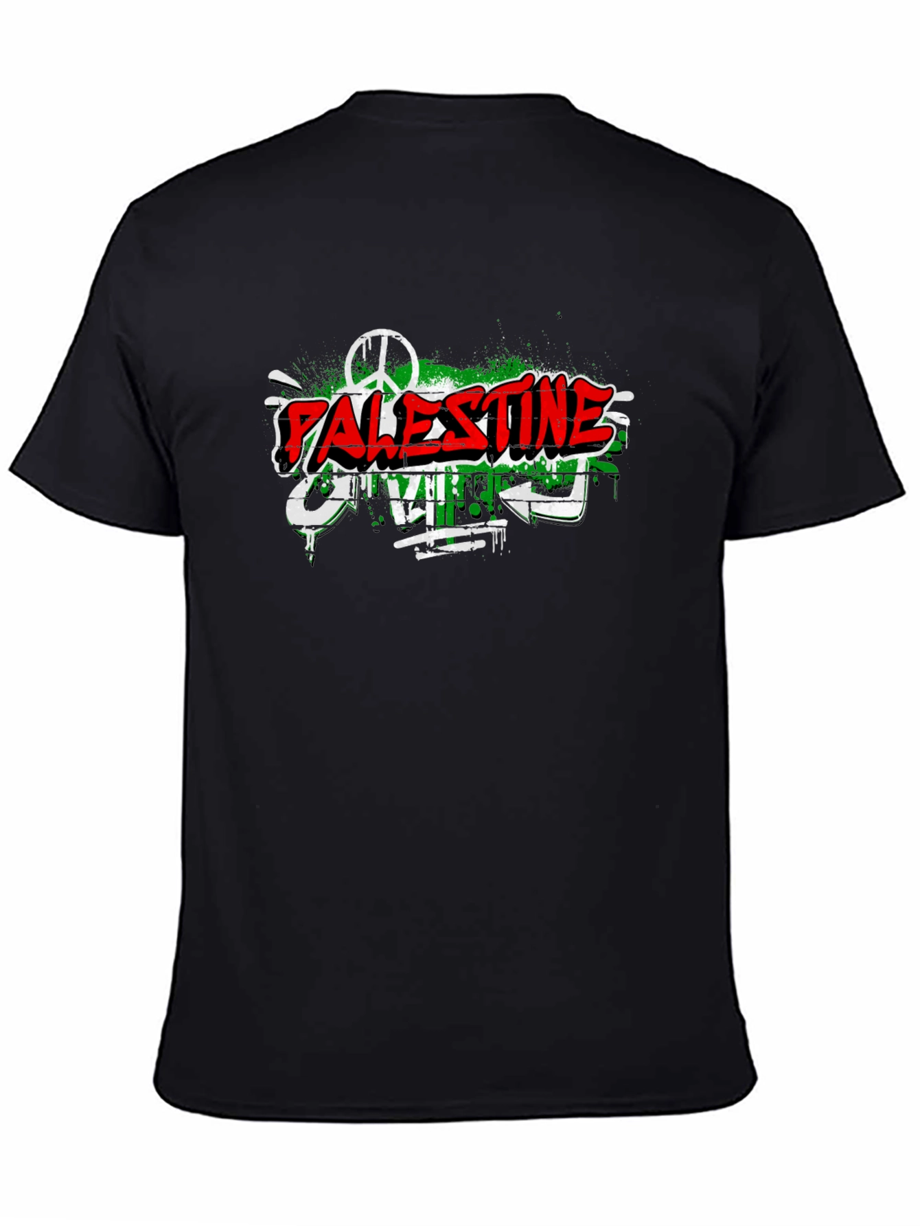 Palestine Graffiti T-Shirt Peace & Freedom