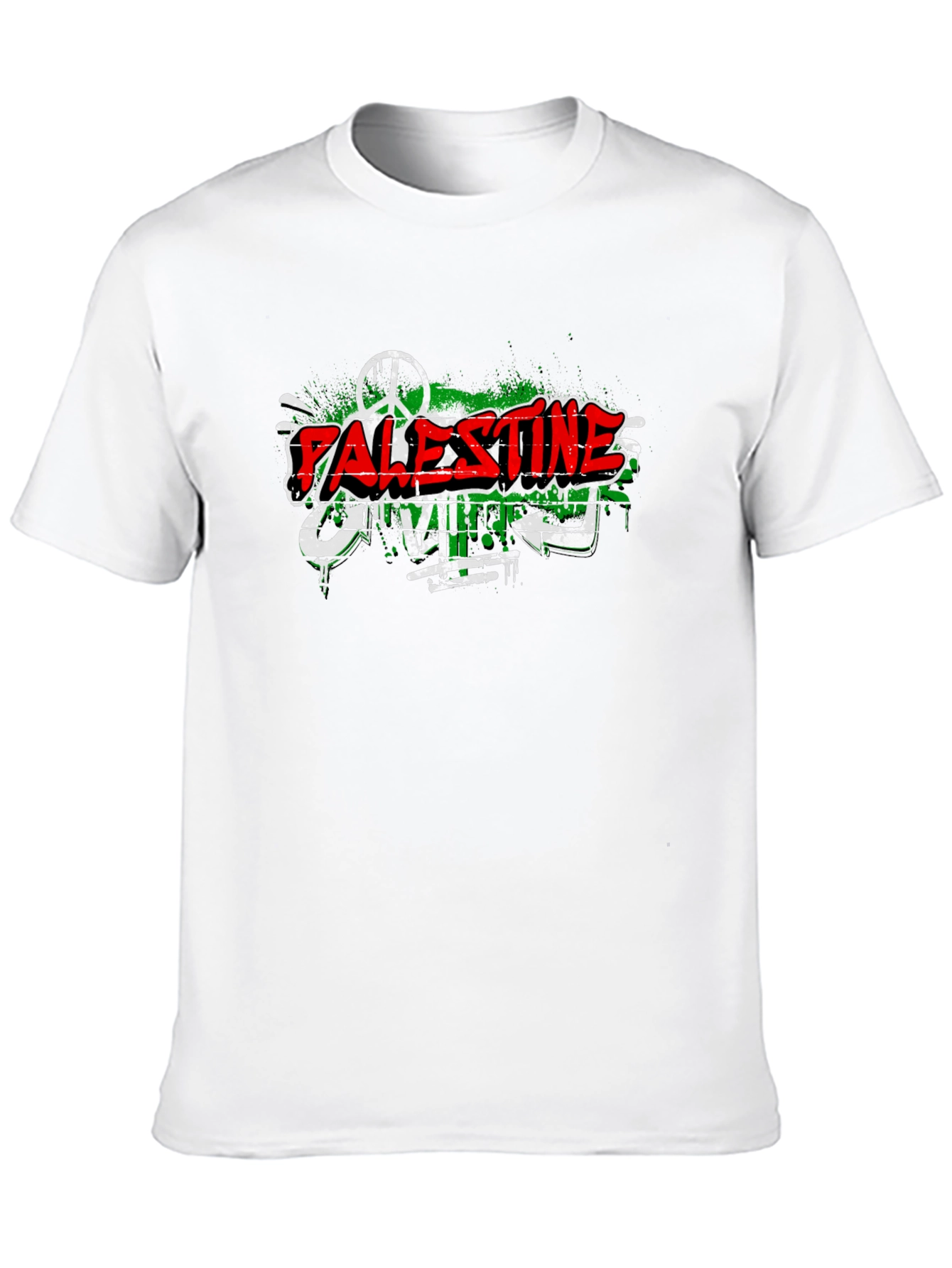Palestine Graffiti T-Shirt Peace & Freedom