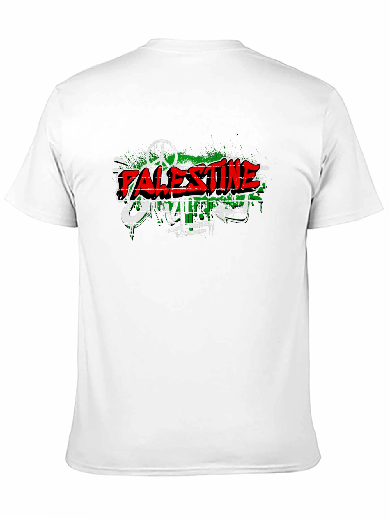 Palestine Graffiti T-Shirt Peace & Freedom