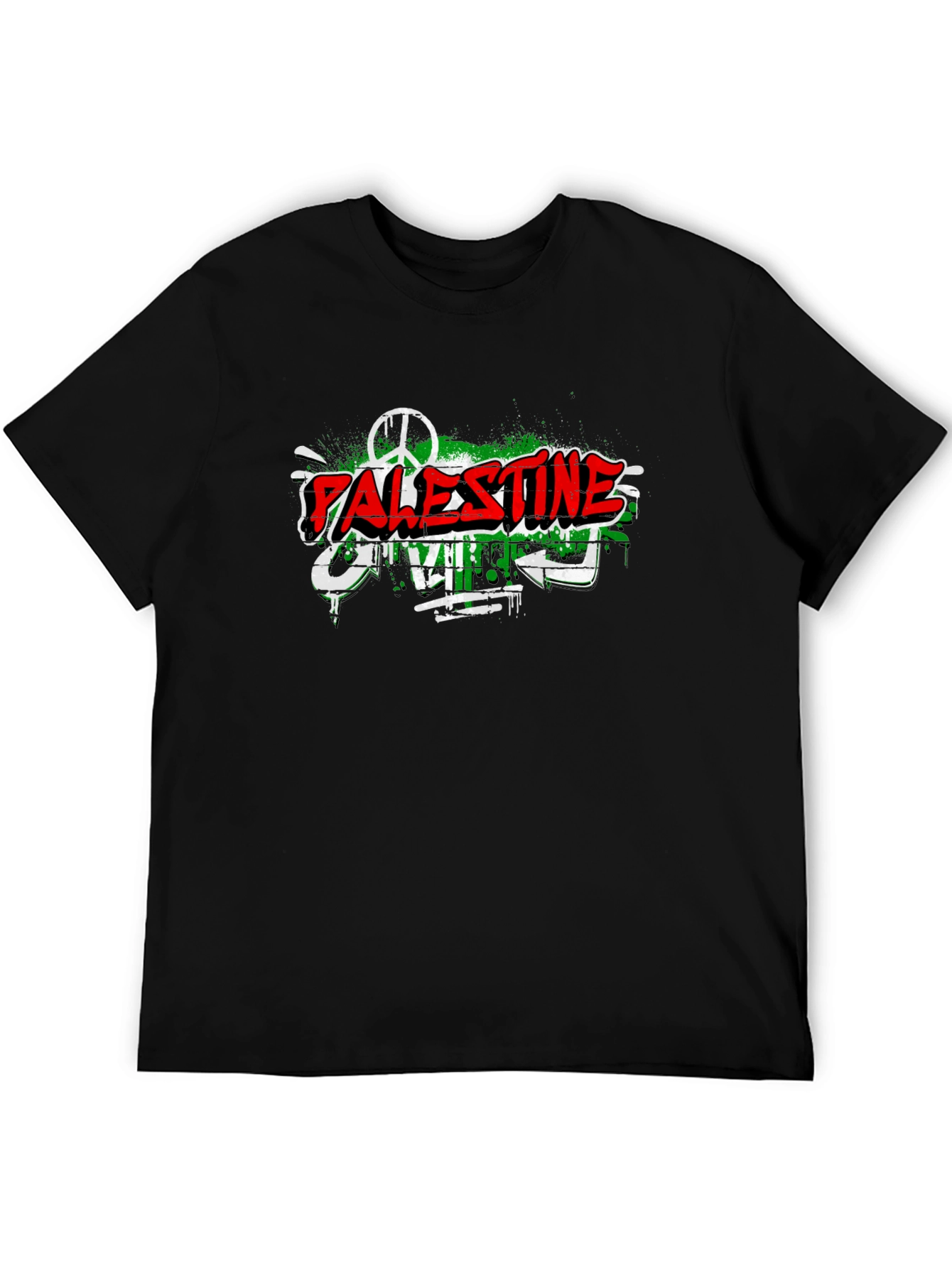 Palestine Graffiti T-Shirt Peace & Freedom