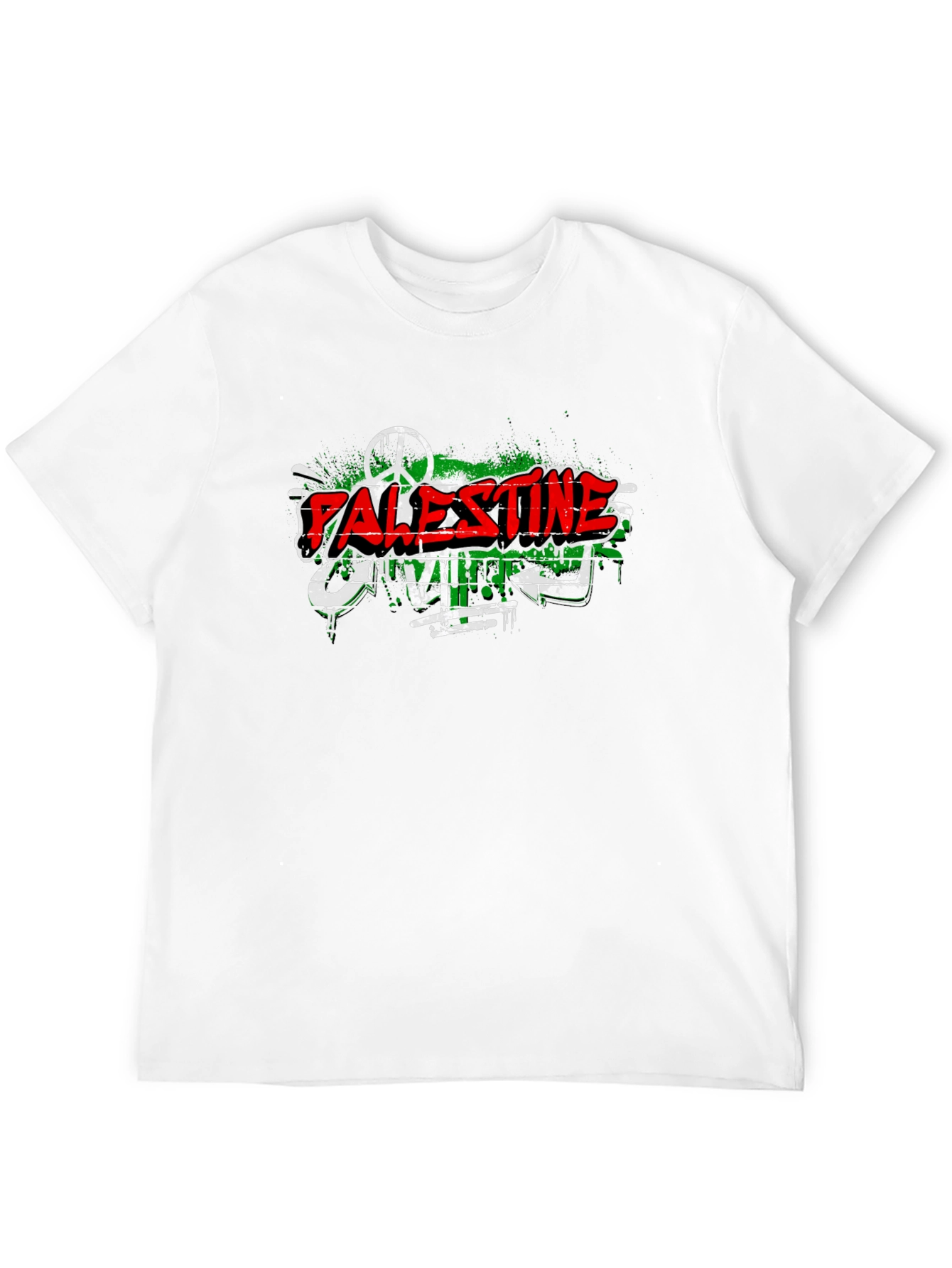 Palestine Graffiti T-Shirt Peace & Freedom