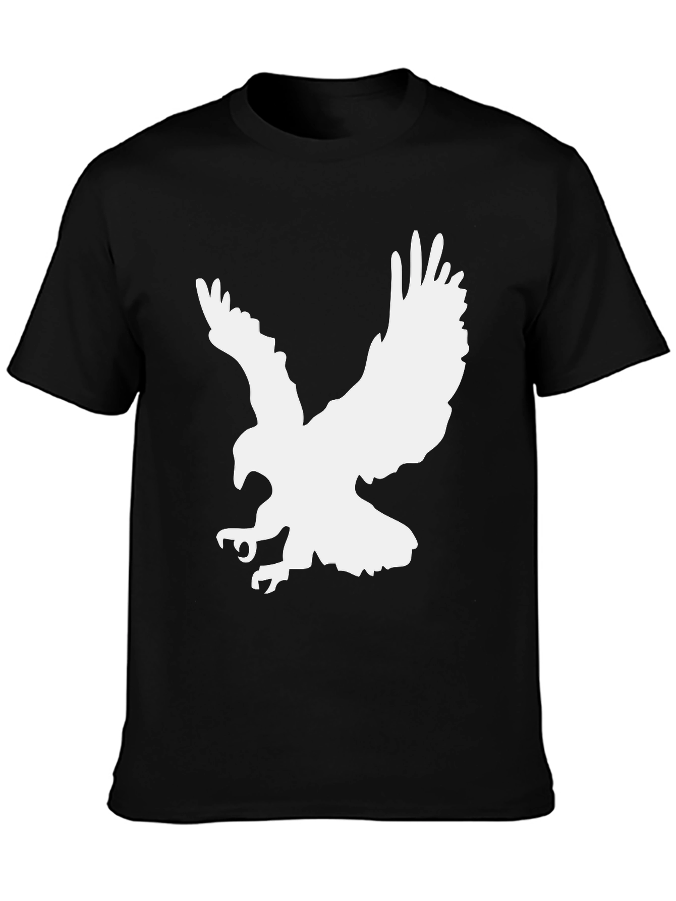 Mens Black Eagle Graphic T-Shirt