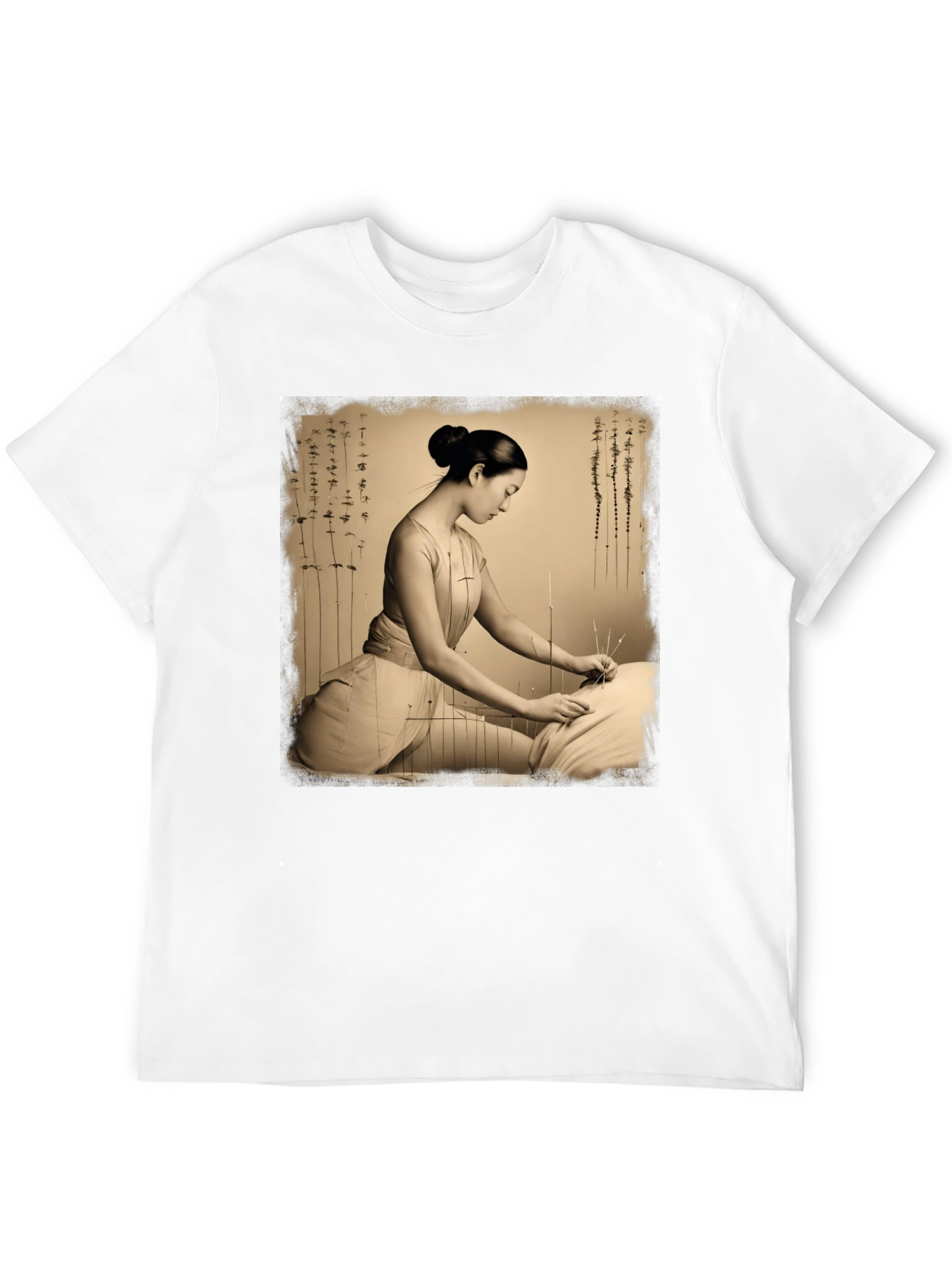 Acupuncture Art Graphic Tee Shirt