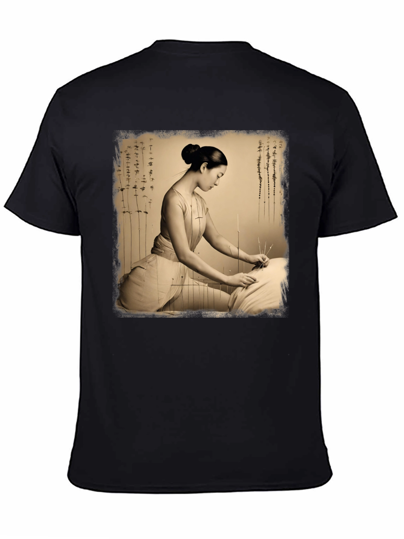 Acupuncture Art Graphic Tee Shirt