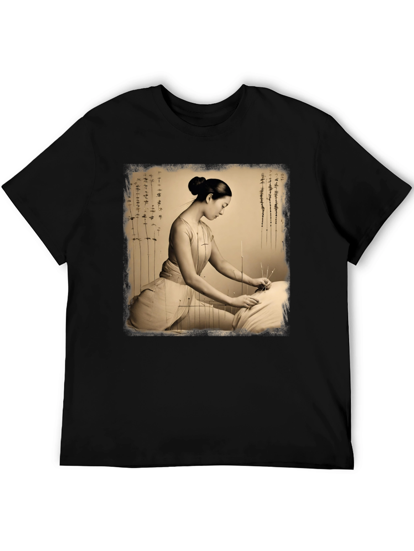 Acupuncture Art Graphic Tee Shirt
