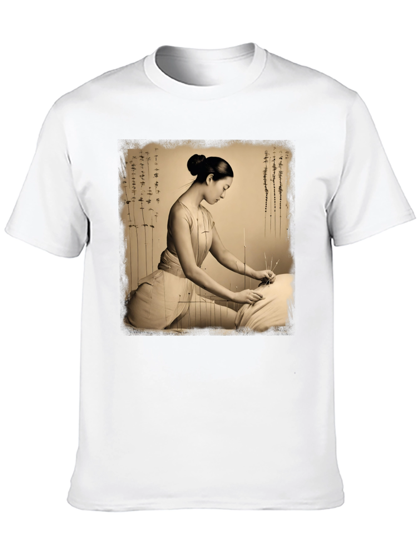 Acupuncture Art Graphic Tee Shirt