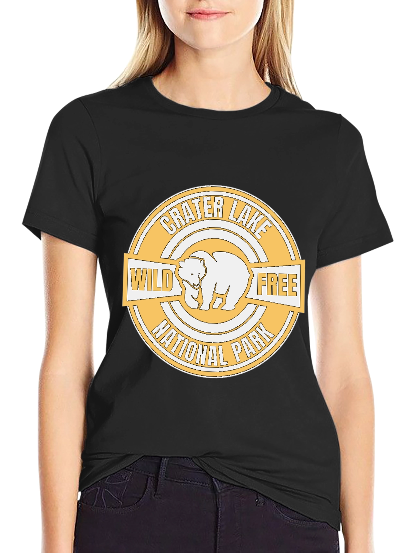 Crater Lake National Park Wild Free Bear T-Shirt