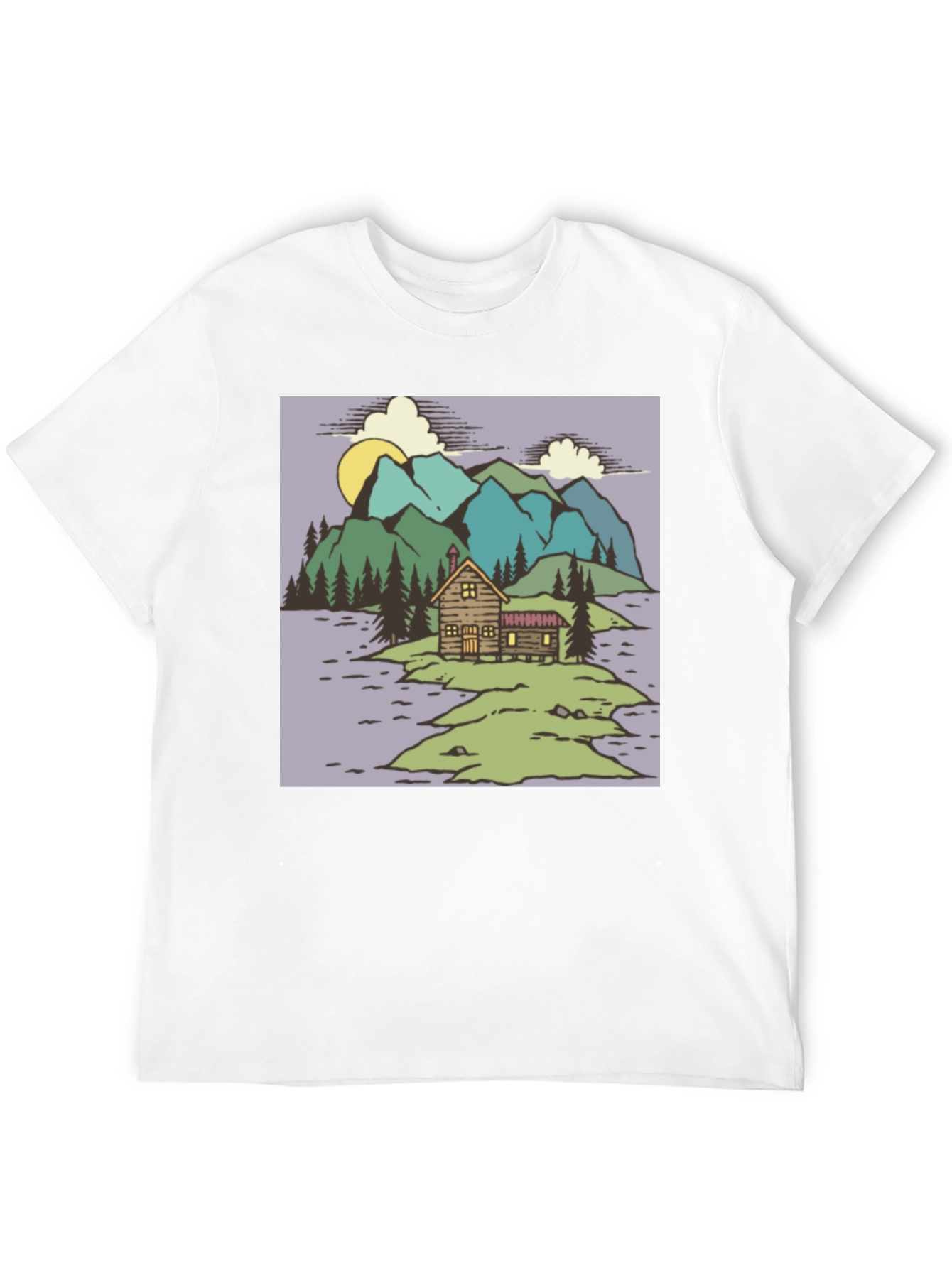 Cabin in the Woods Graphic Tee - Black