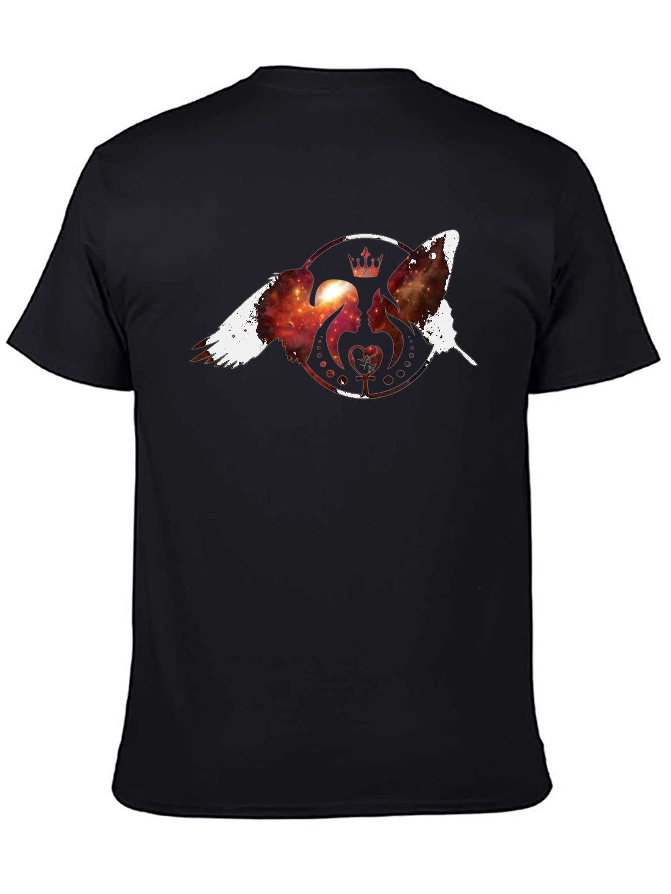 Cosmic Royalty Black T-Shirt - Unique Design