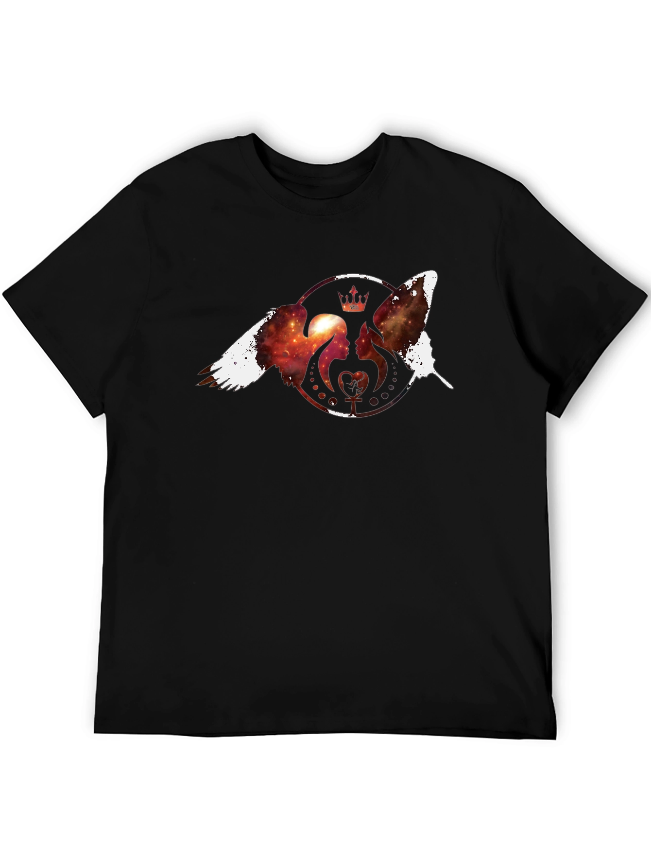 Cosmic Royalty Black T-Shirt - Unique Design