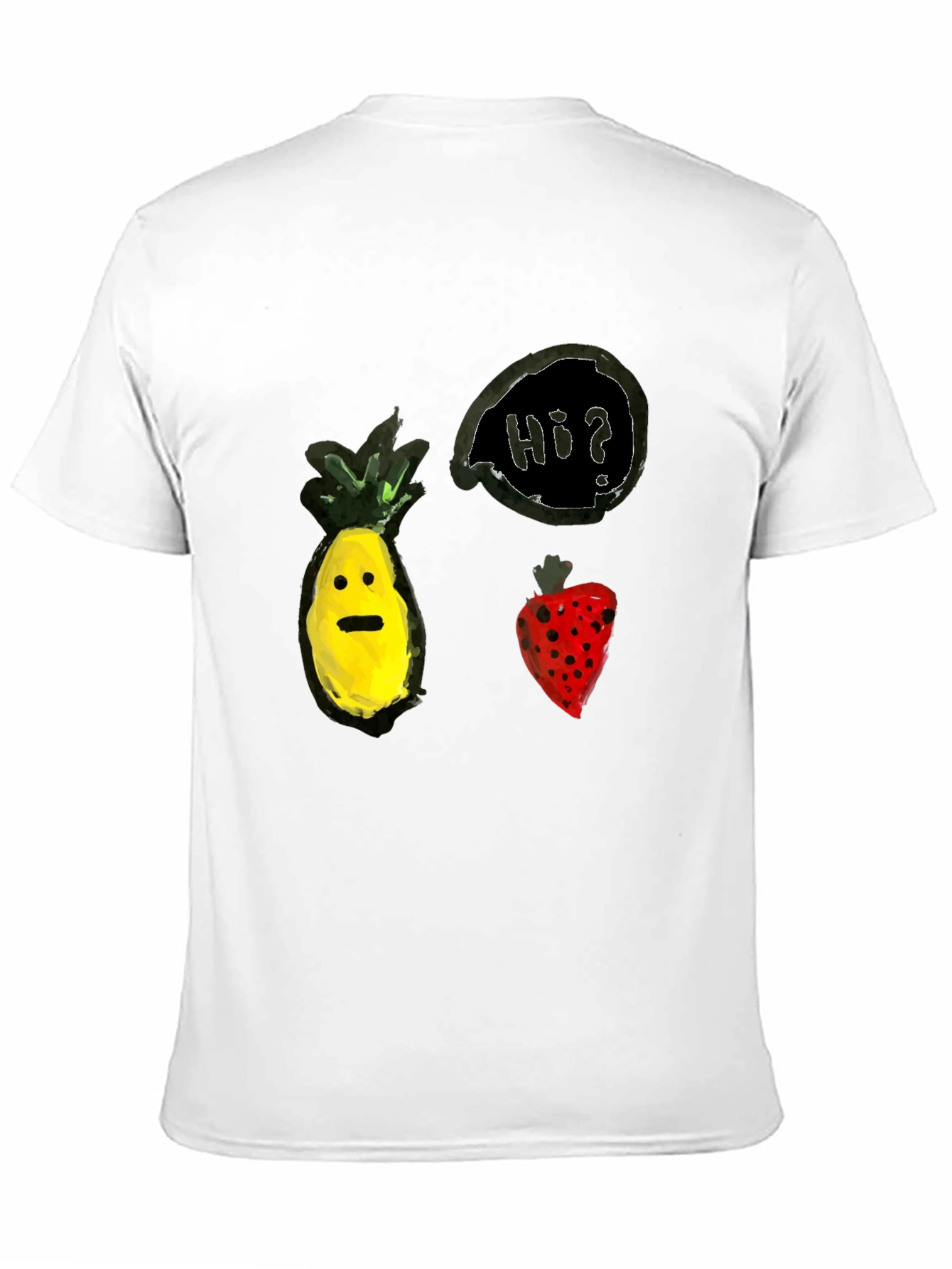 Pineapple & Strawberry Hi? Graphic Tee