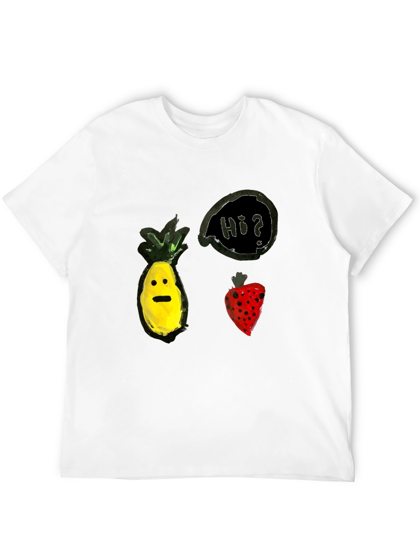 Pineapple & Strawberry Hi? Graphic Tee