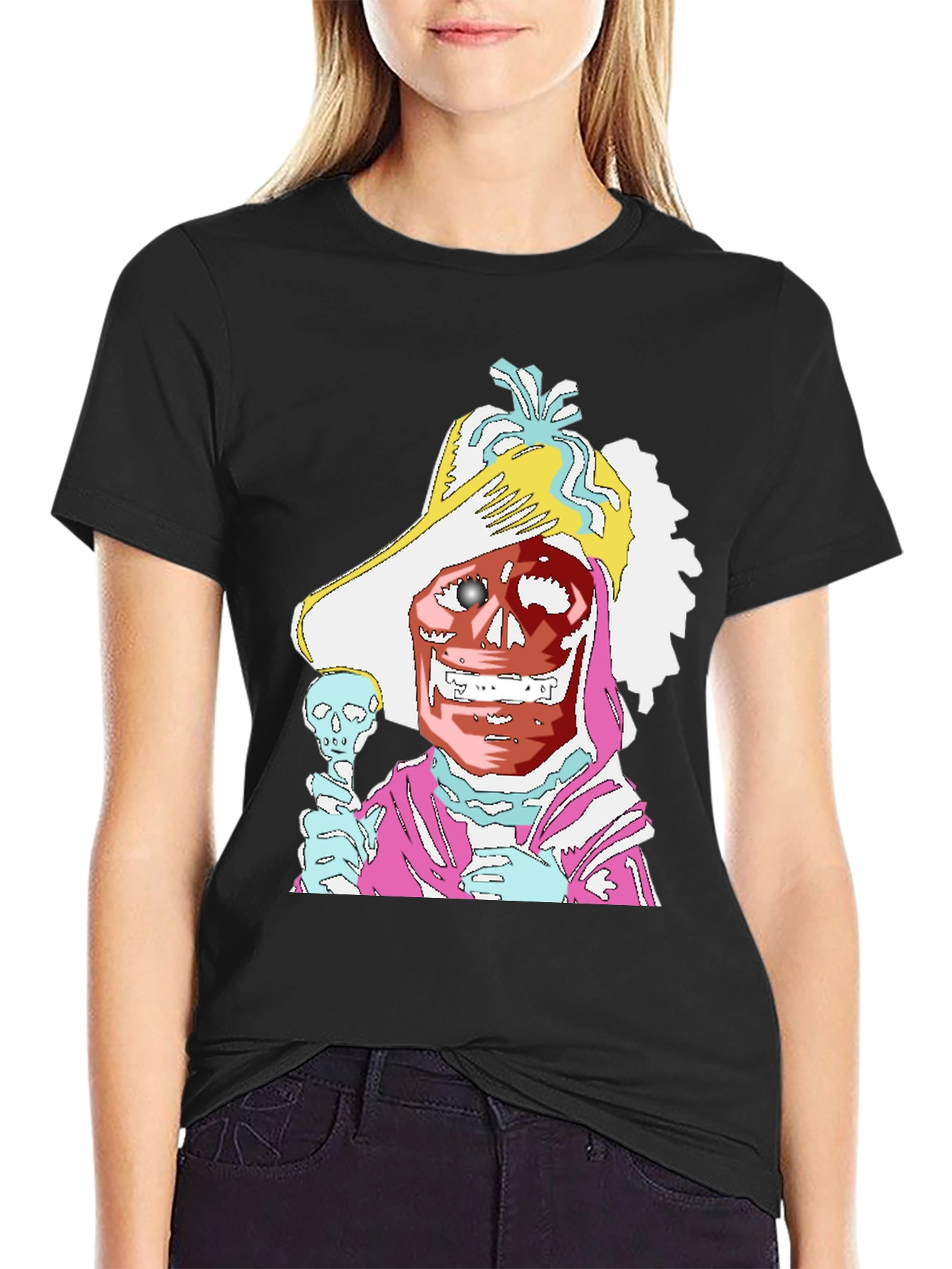Skeleton Pirate Captain T-Shirt