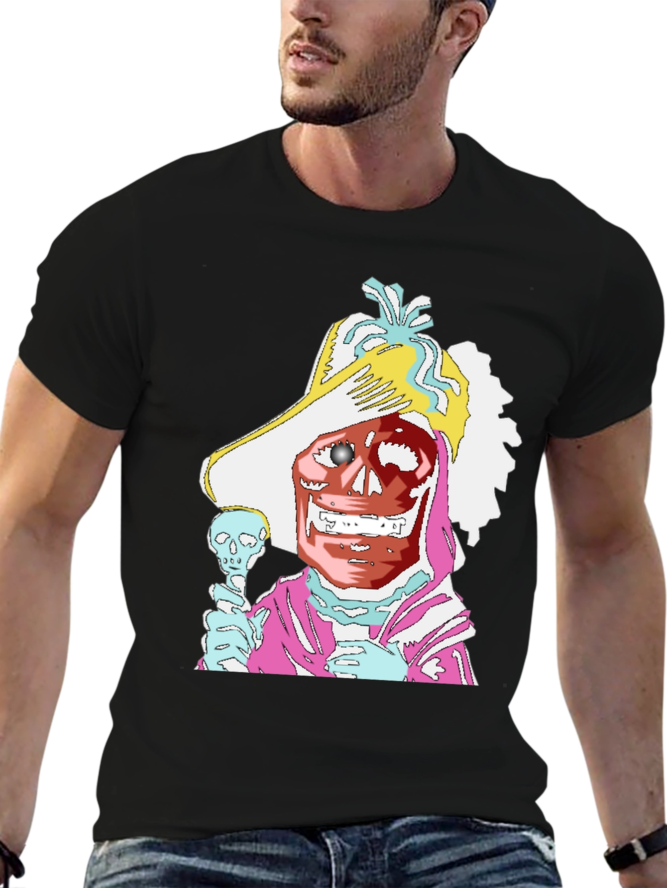 Skeleton Pirate Captain T-Shirt