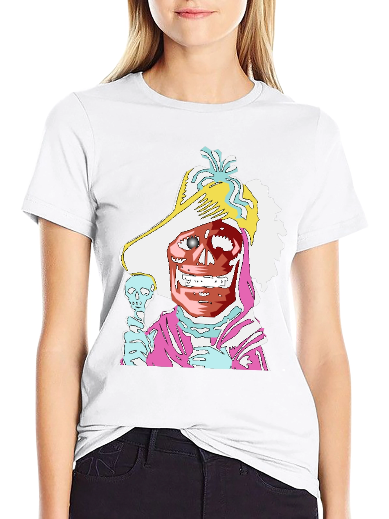 Skeleton Pirate Captain T-Shirt
