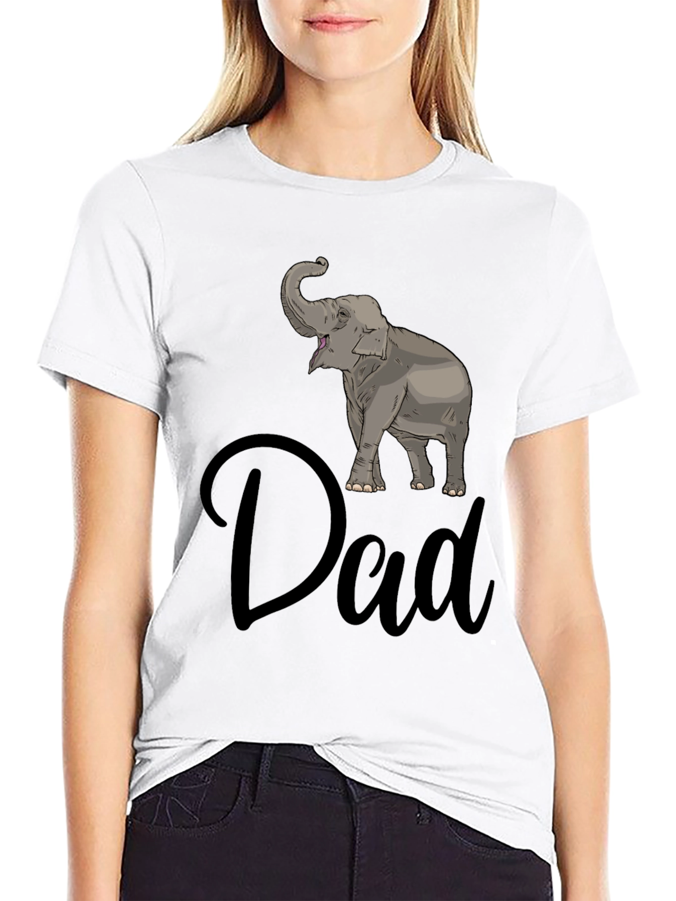 Elephant Dad Graphic T-Shirt