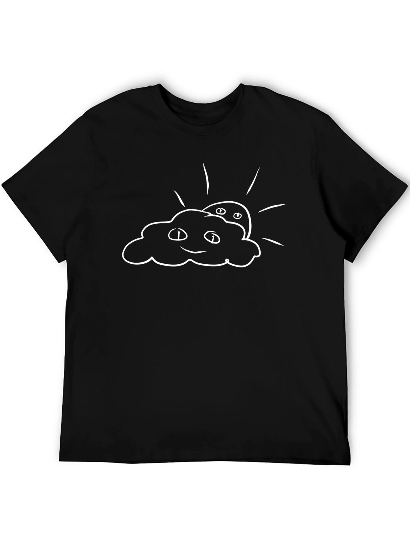 Funny Weather Graphic T-Shirt - Black
