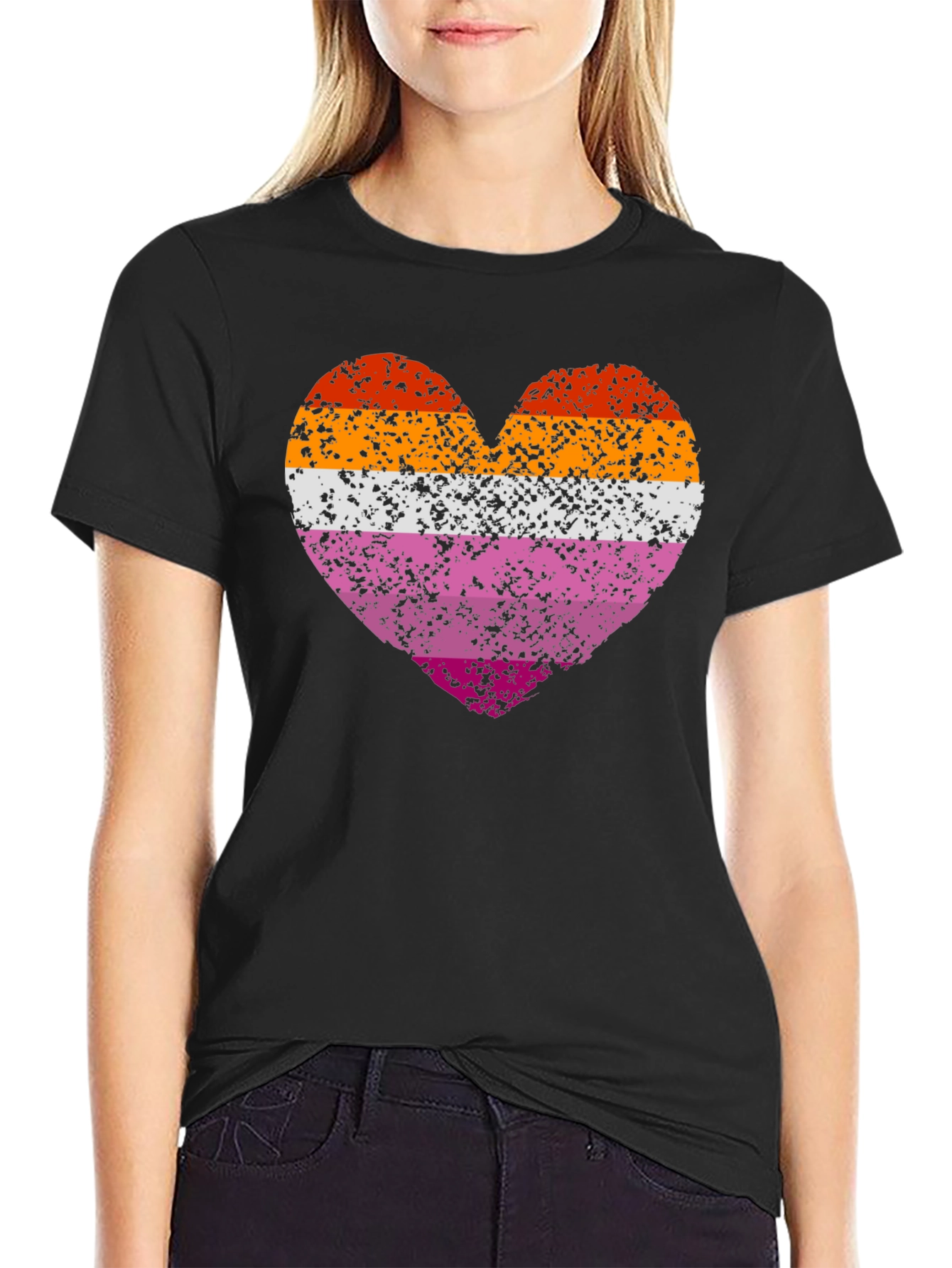 Lesbian Pride Heart T-Shirt