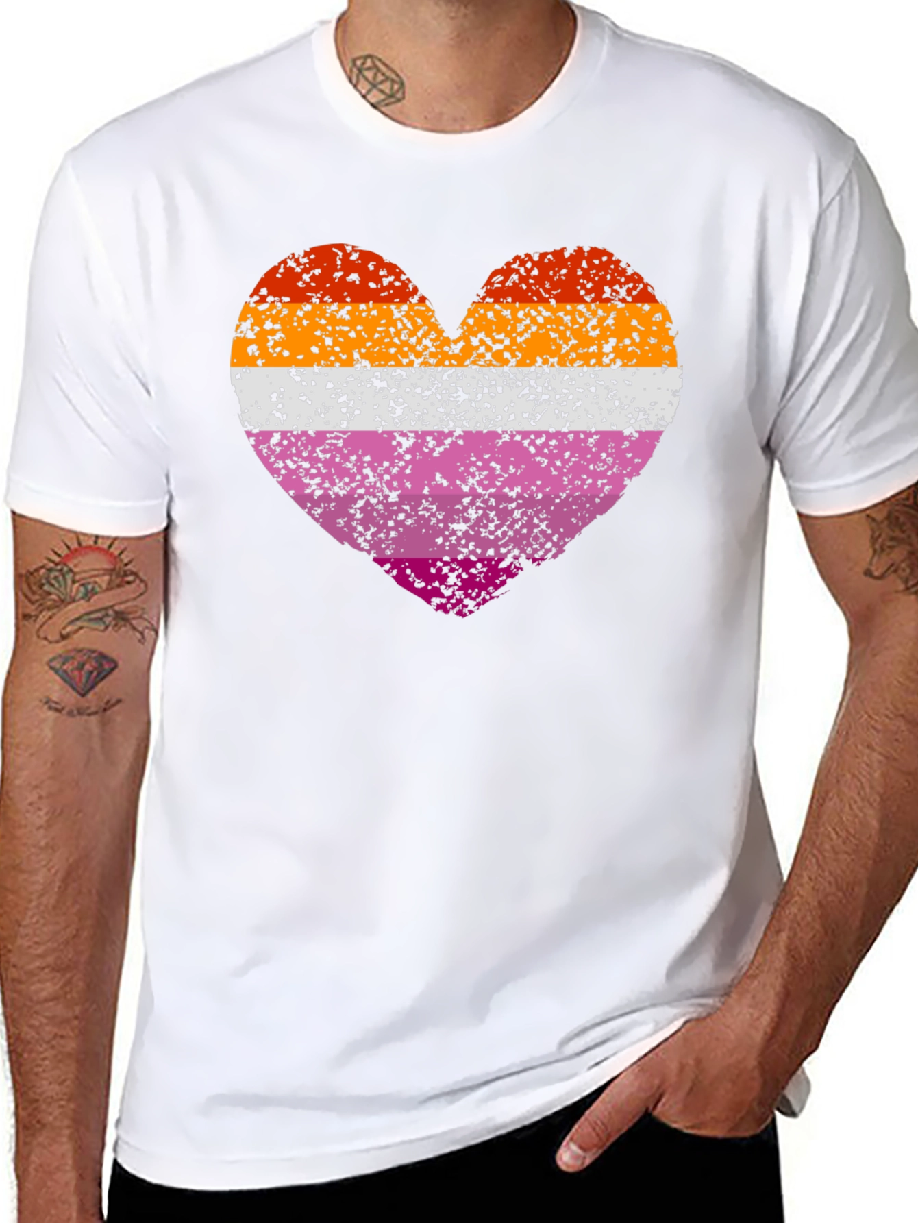 Lesbian Pride Heart T-Shirt