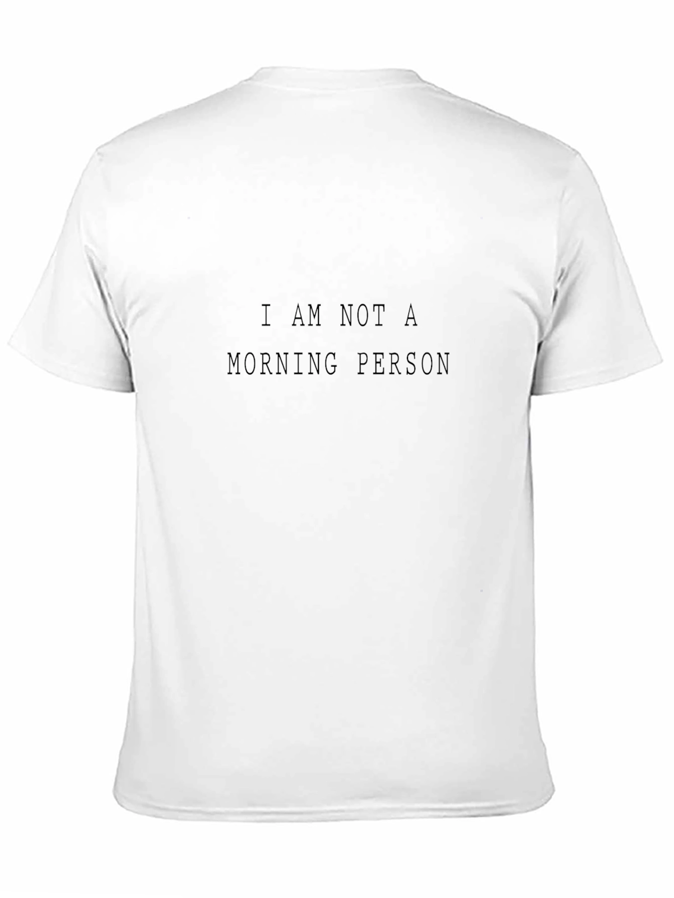 I Am Not A Morning Person Black T-Shirt