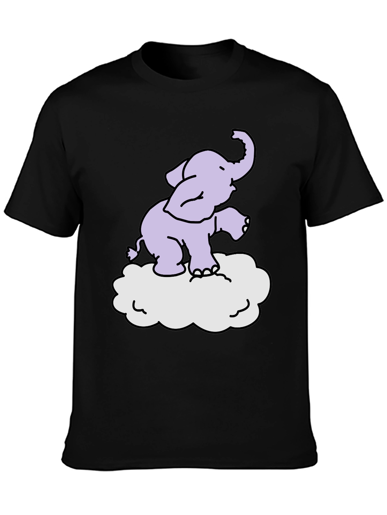 Elephant Cloud T-Shirt - Cute Graphic Tee