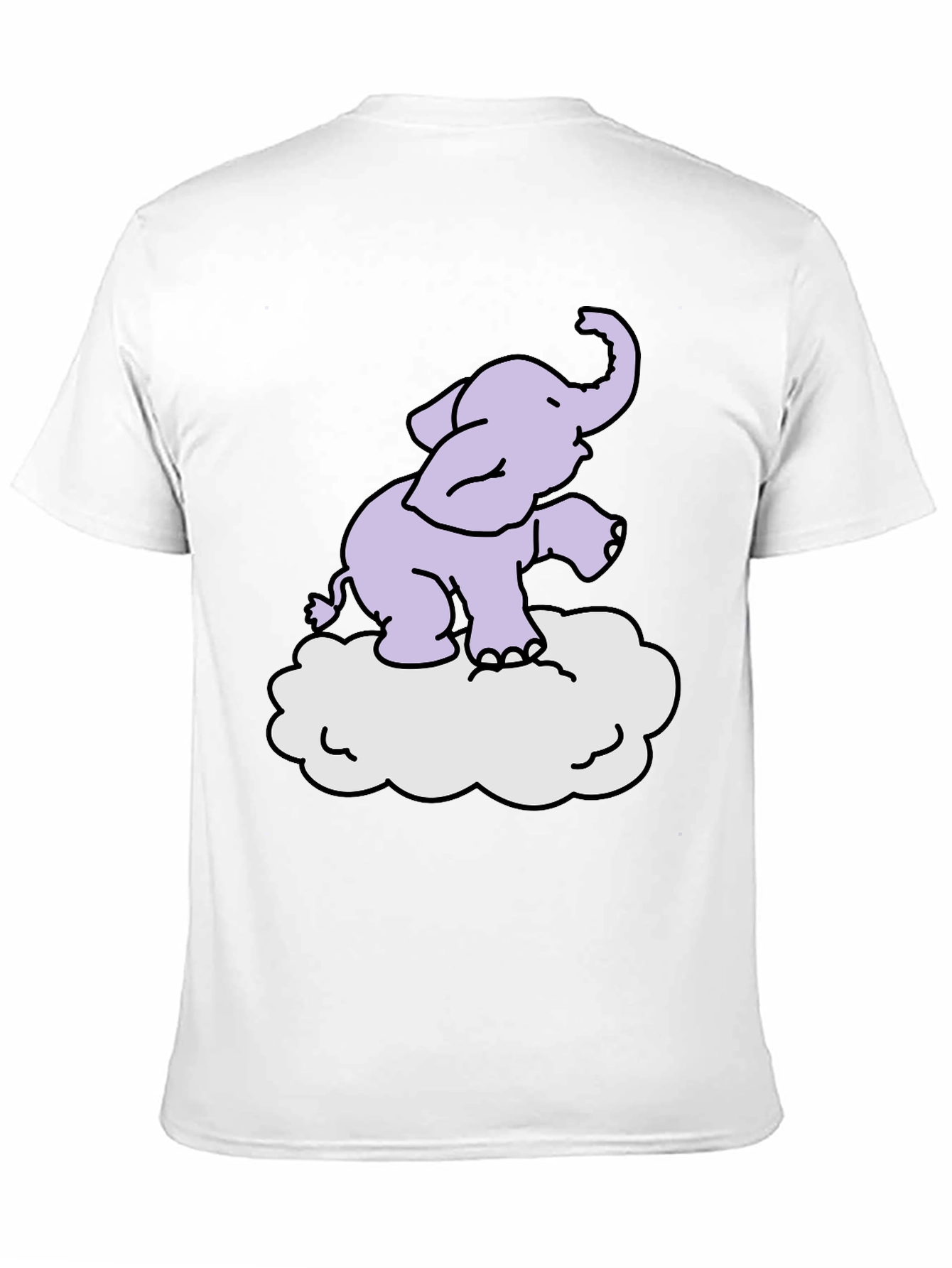 Elephant Cloud T-Shirt - Cute Graphic Tee