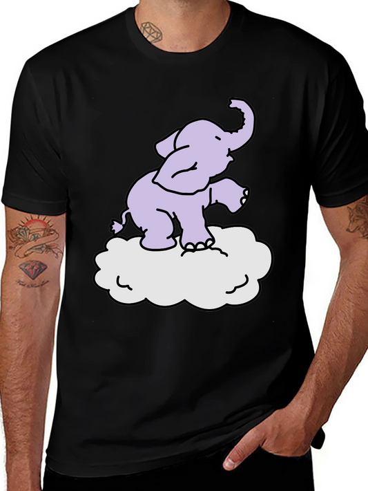 Elephant Cloud T-Shirt - Cute Graphic Tee